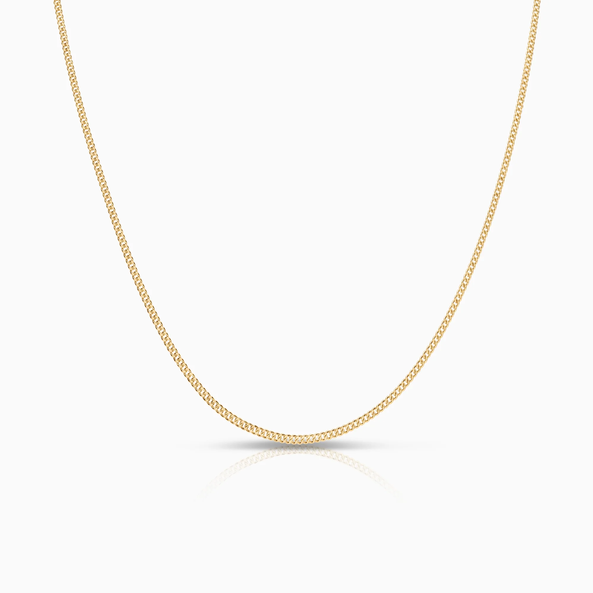 Curb necklace 3.43g 18K gold