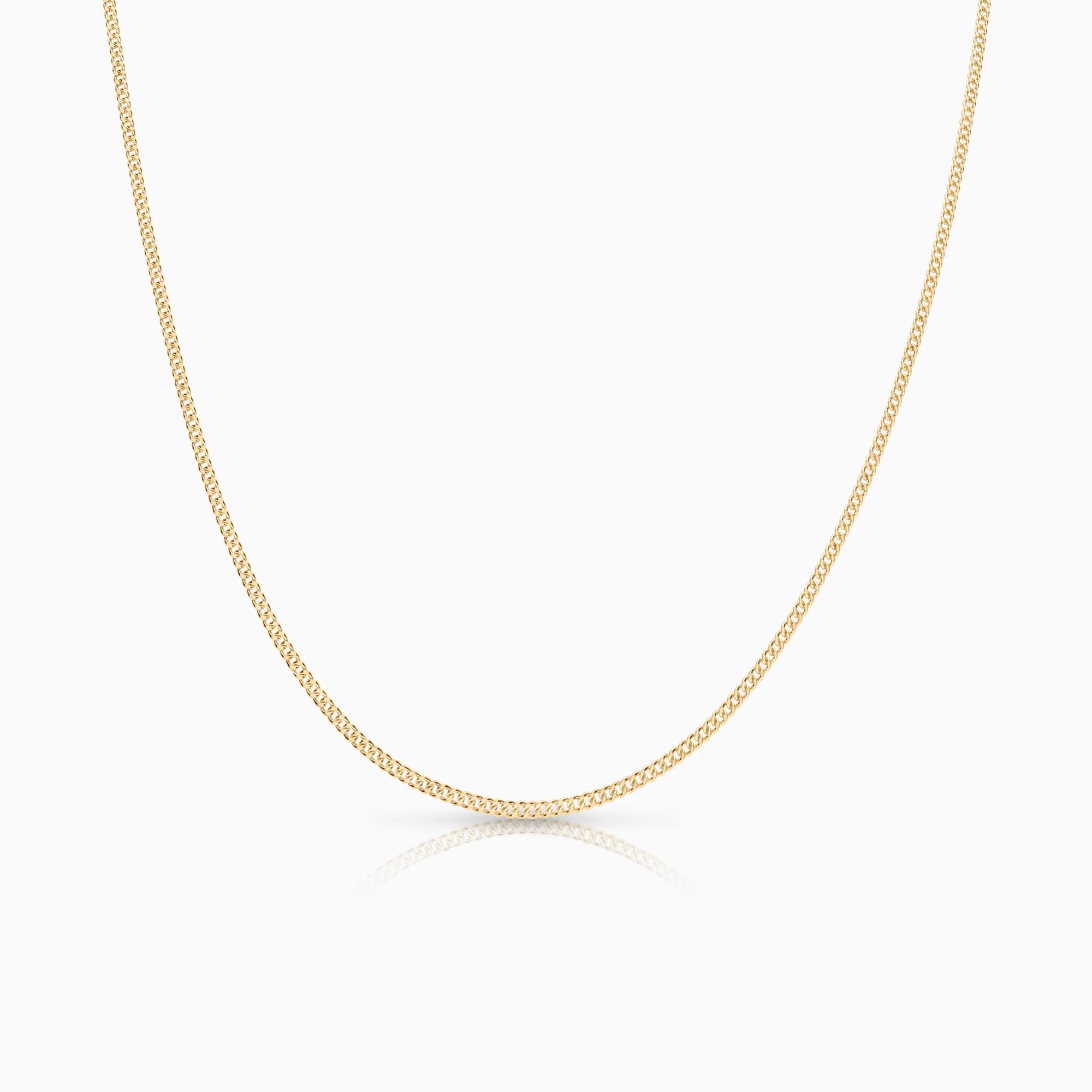 Curb necklace 3.58g 18K gold