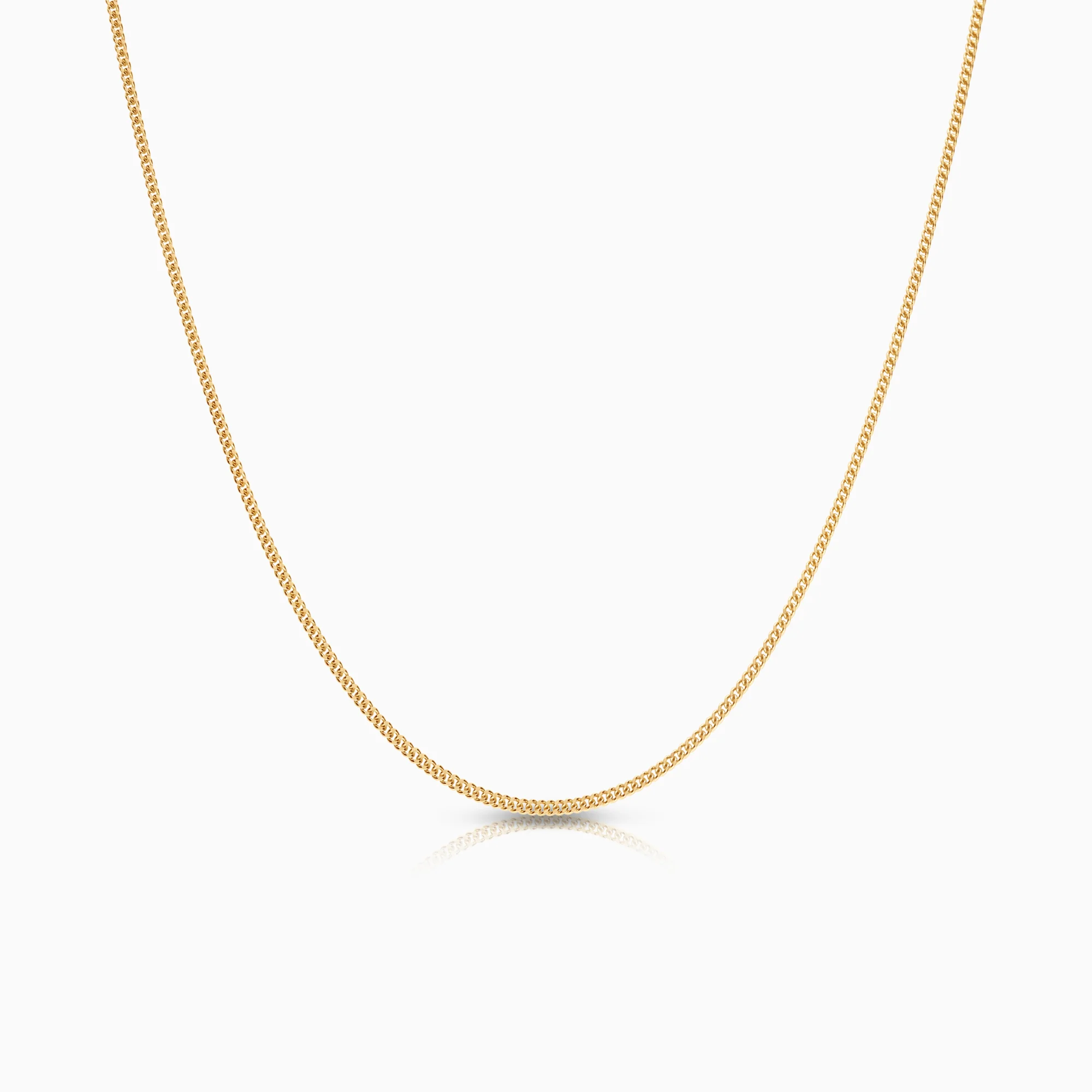Curb necklace 3.66g 18K gold