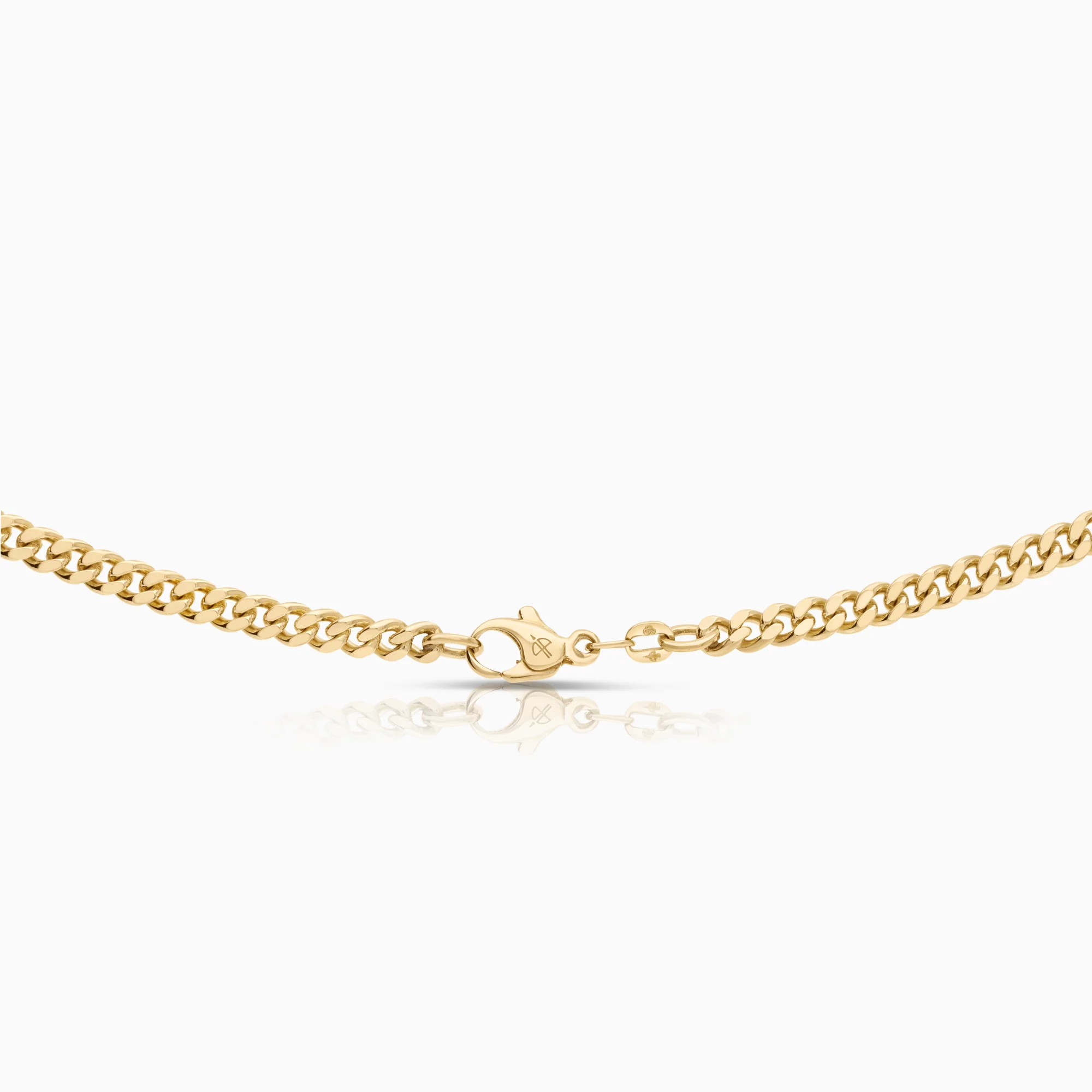Curb necklace 31.25g 18K gold - Image 2