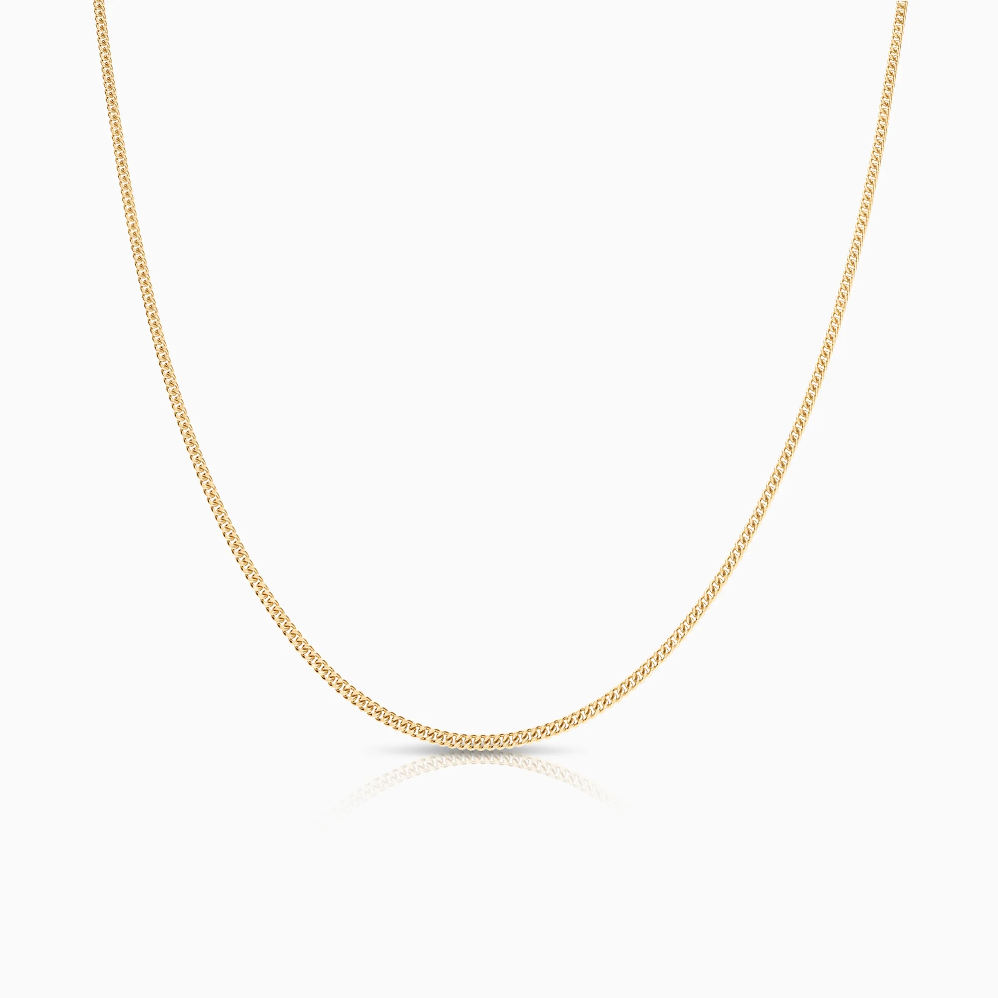 Curb necklace 4.13g 18K gold