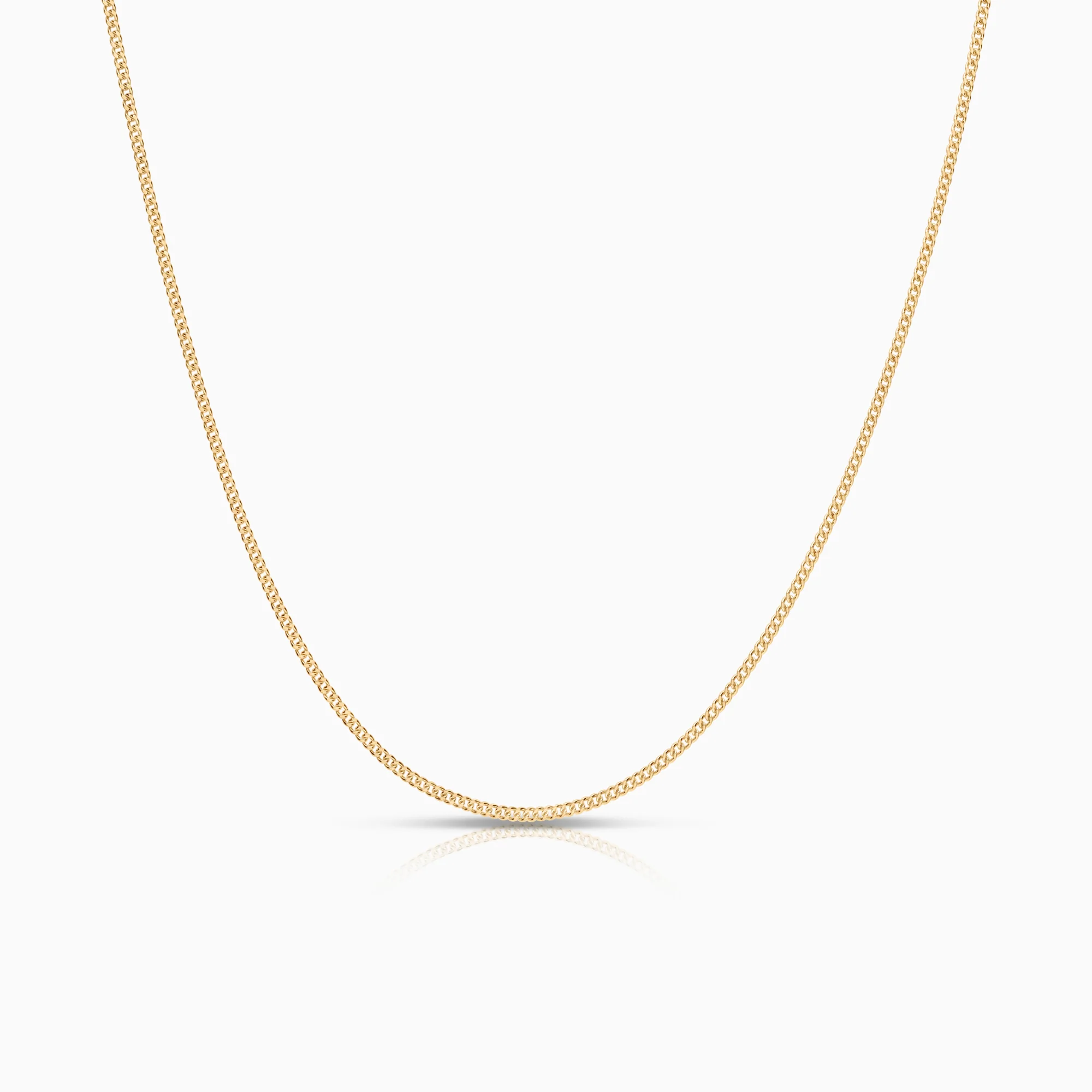 Curb necklace 4.20g 18K gold