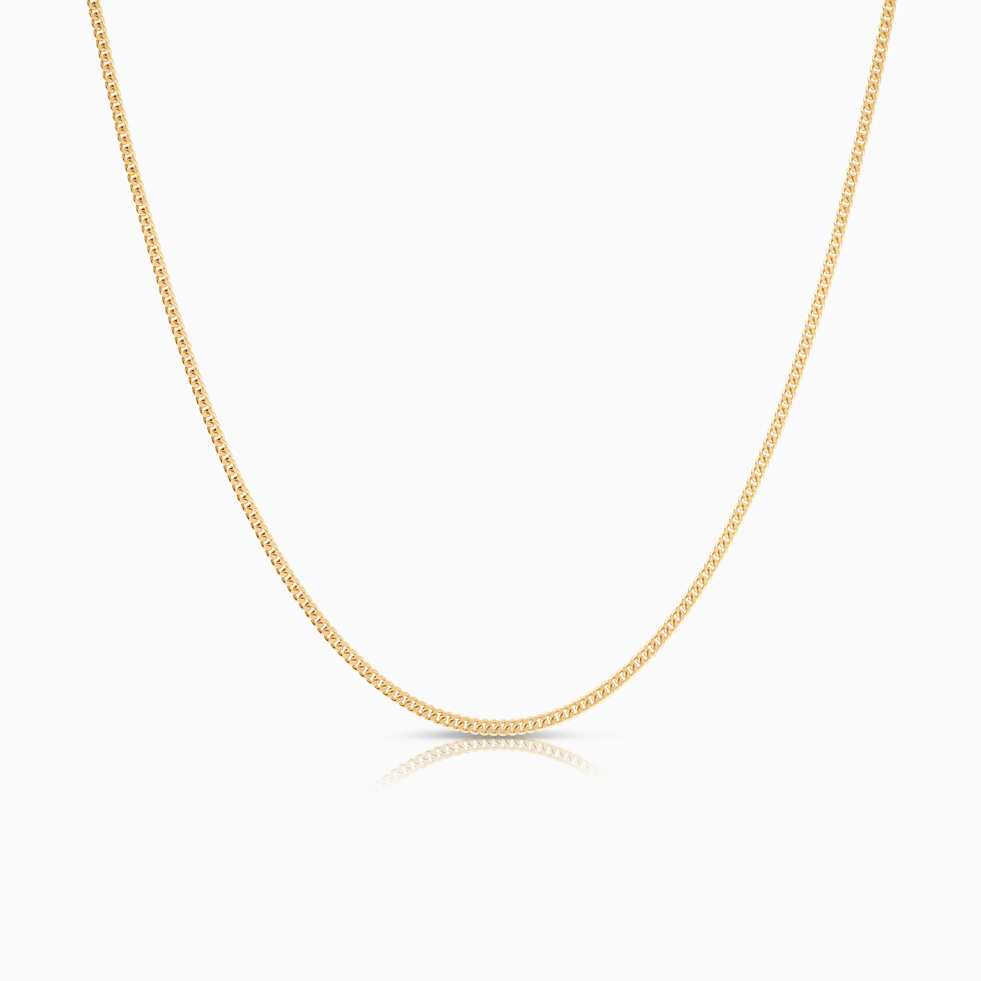 Curb necklace 4.28g 18K gold
