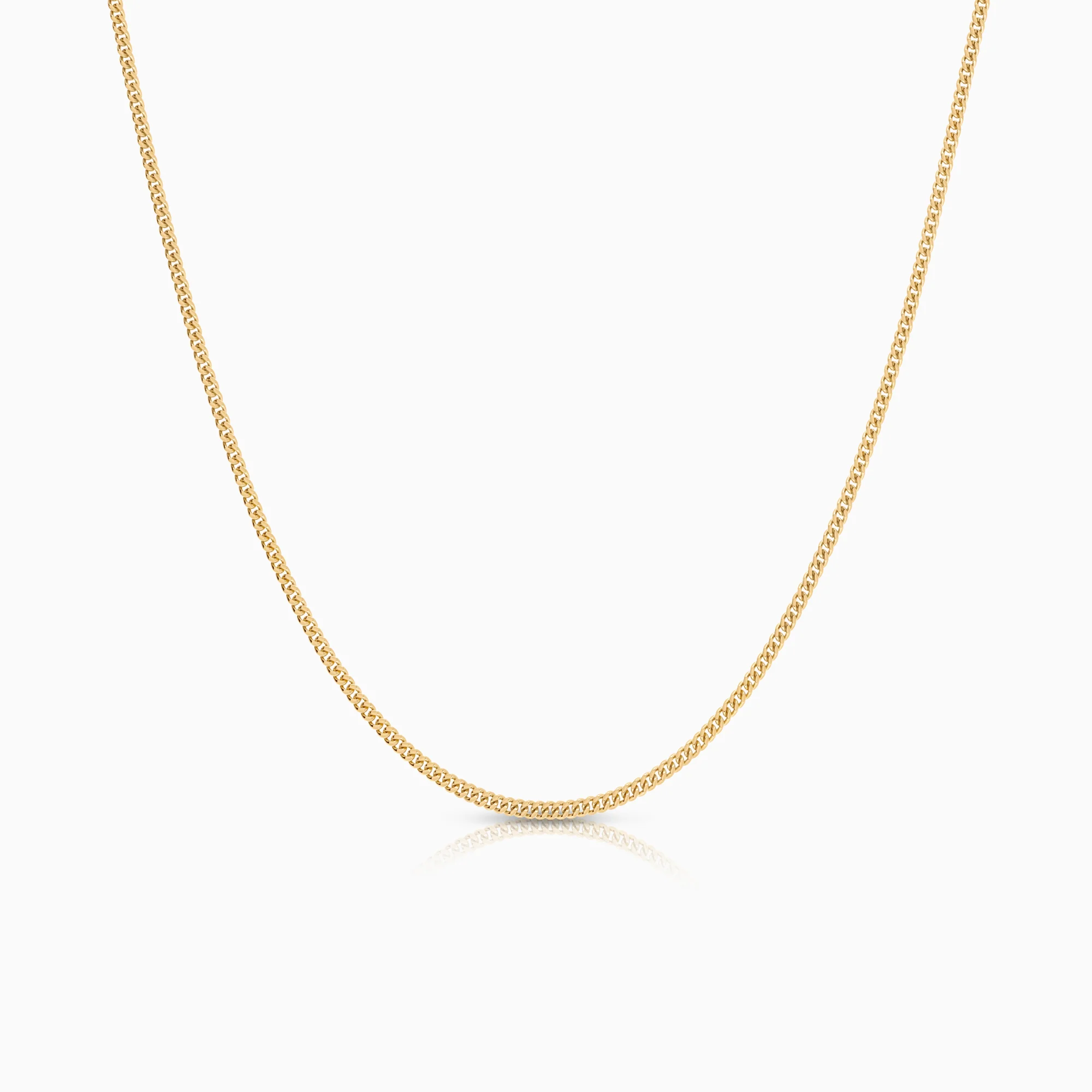 Curb necklace 4.48g 18K gold