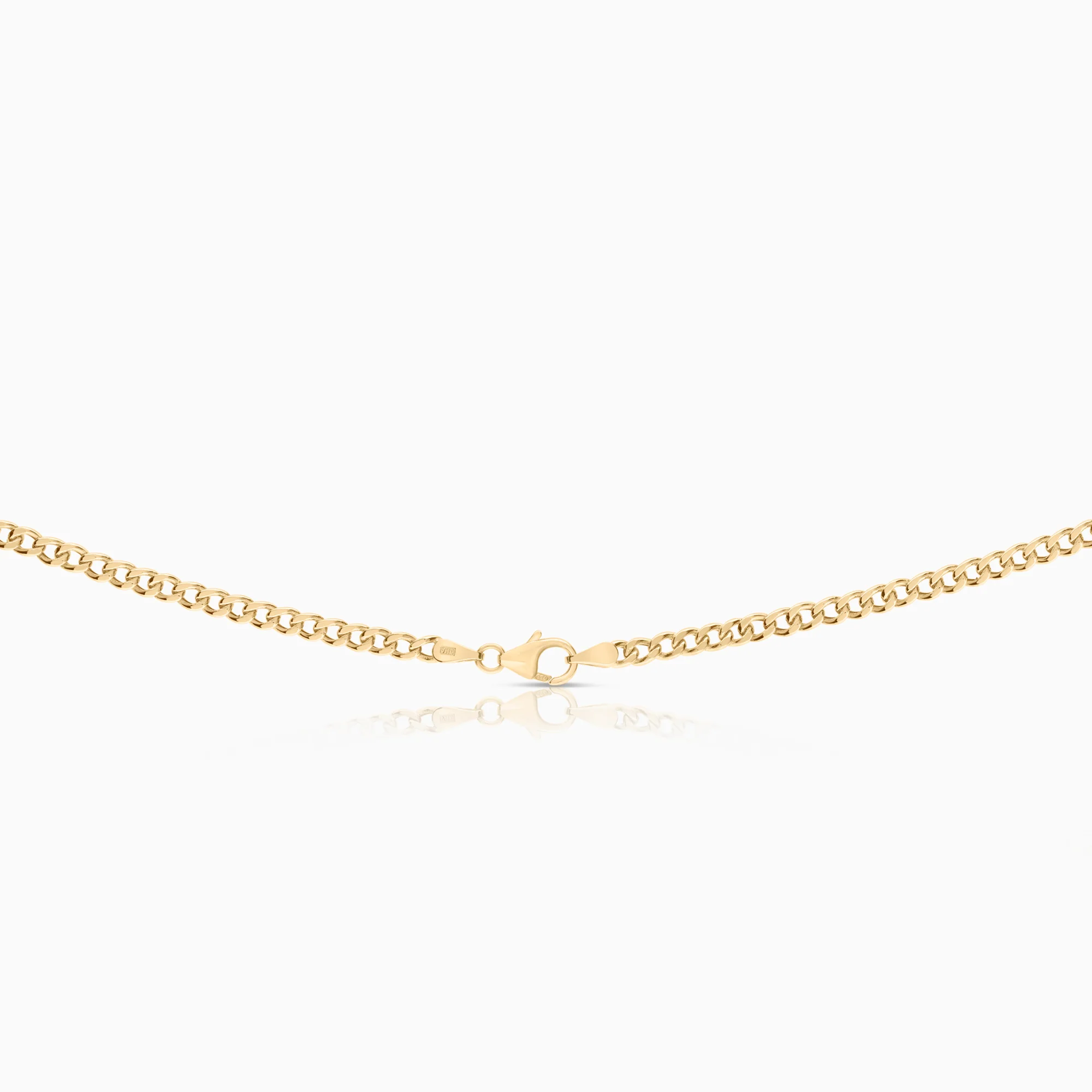 Curb necklace 4.88g 18K gold - Image 2