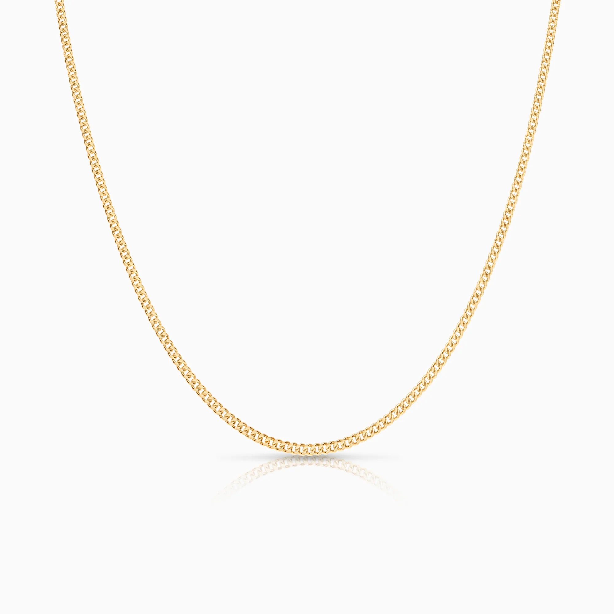 Curb necklace 5.33g 18K gold