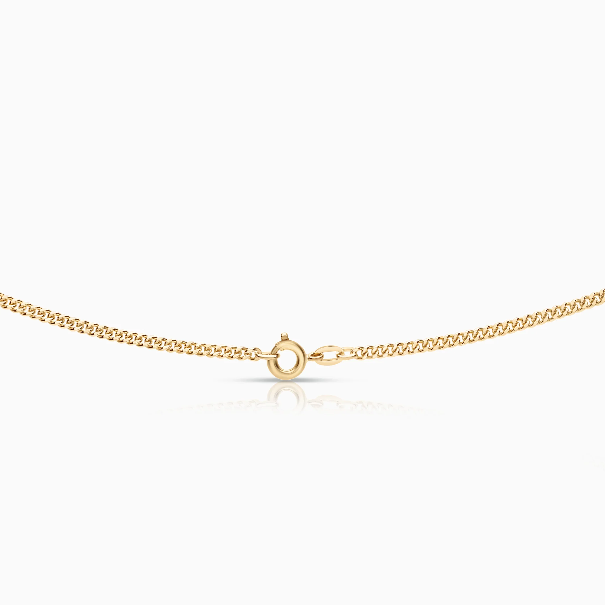 Curb necklace 9.90g 18K gold - Image 2