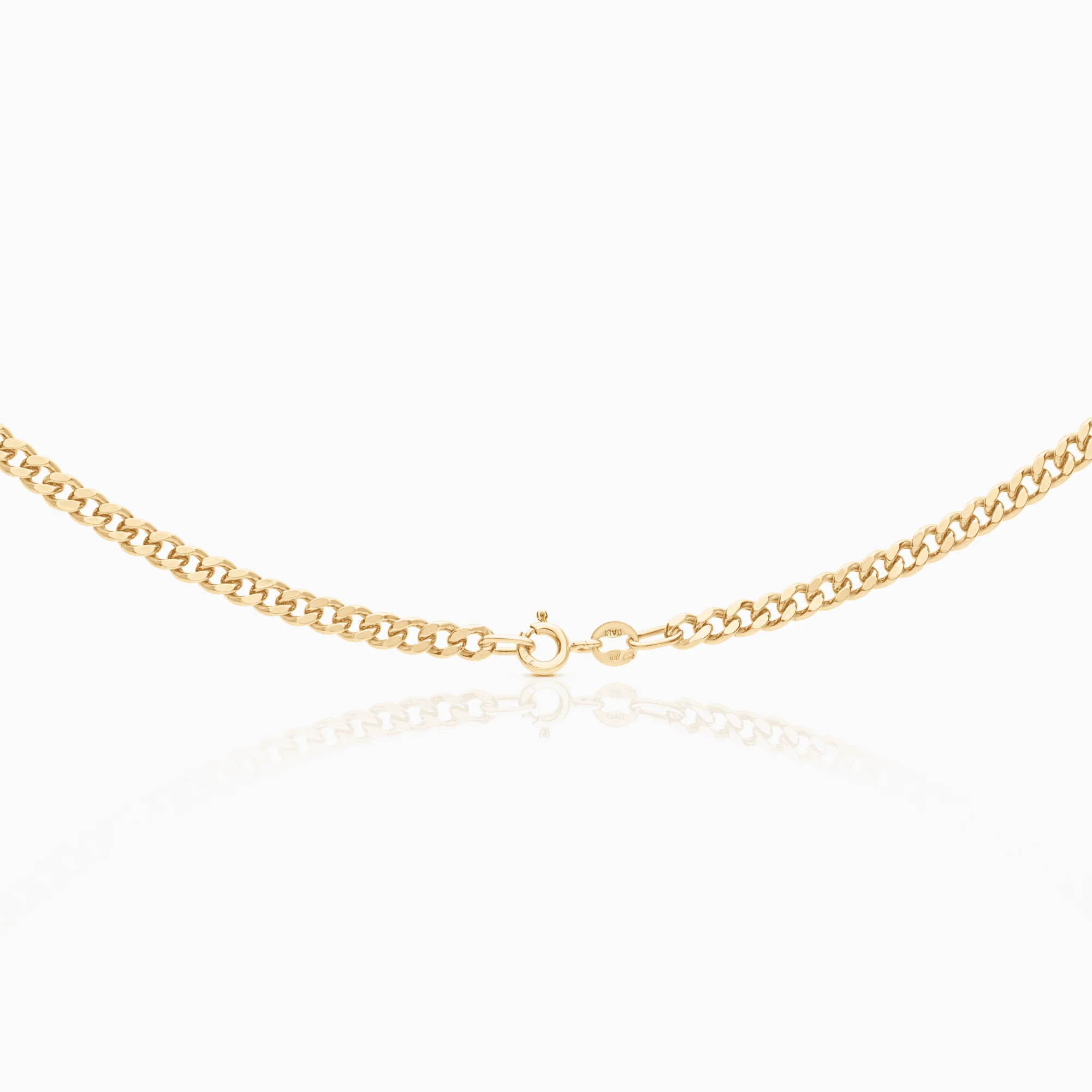 Curb chain 10.15g 18K gold - Image 2