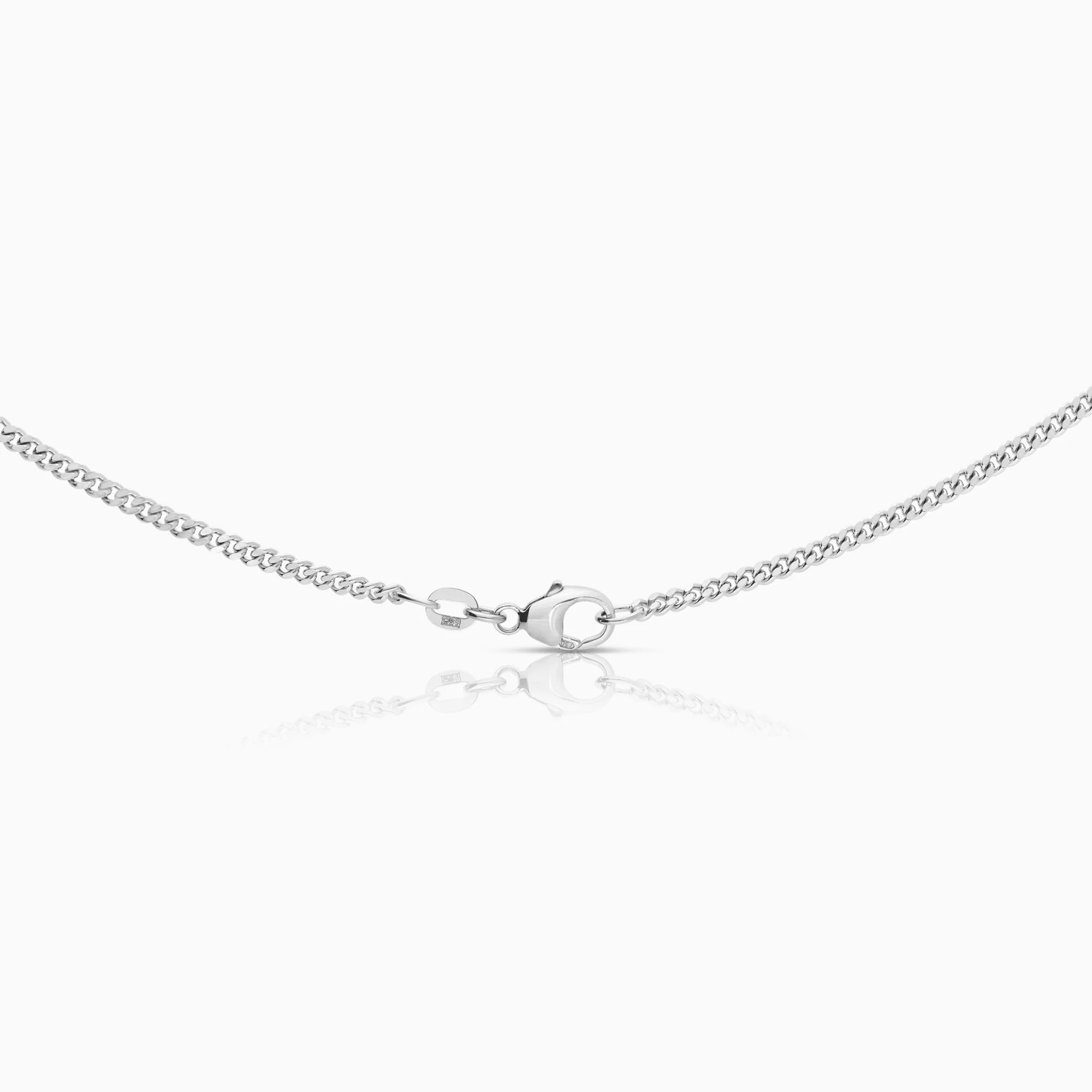 Curb chain 13.60g 18K white gold - Image 2