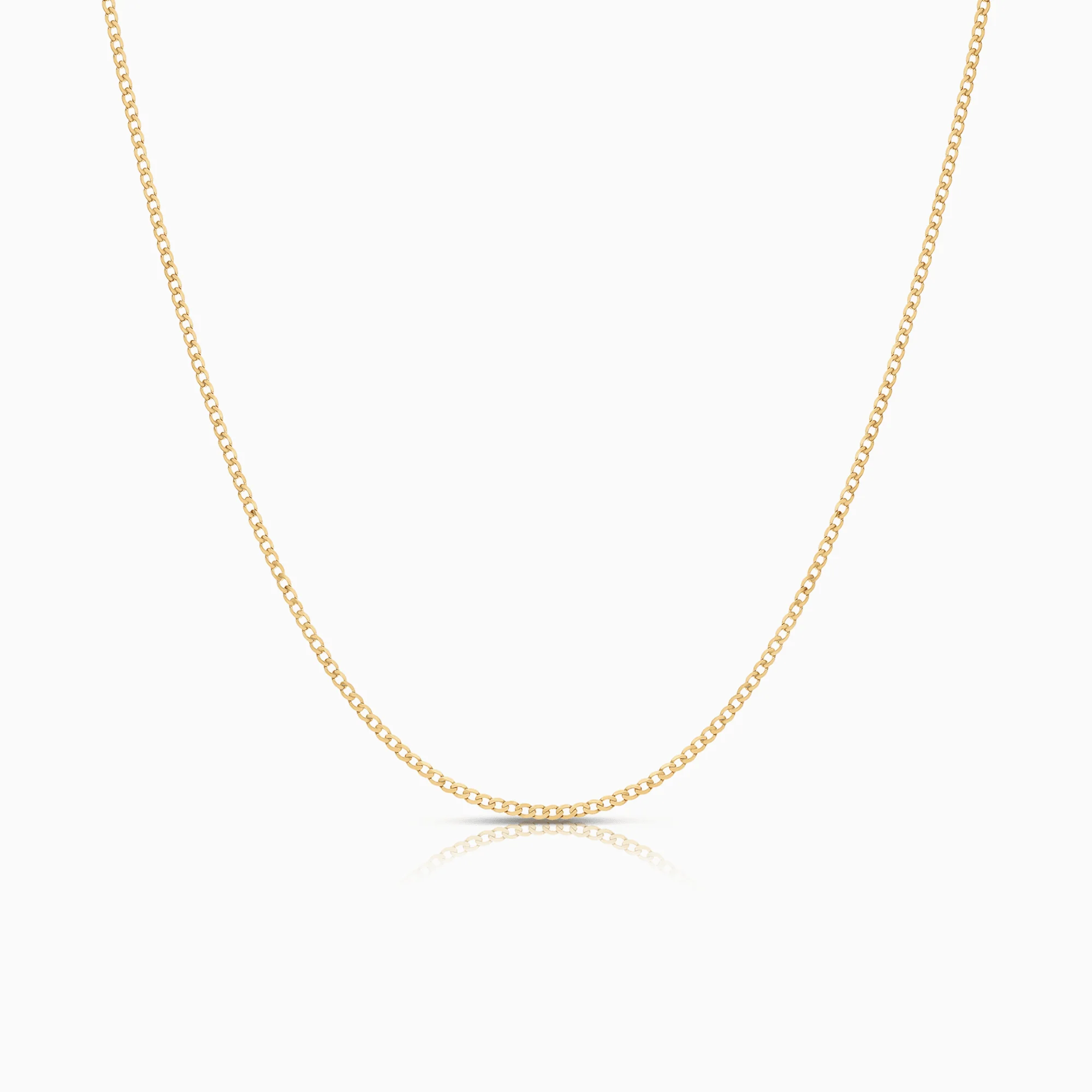 Curb chain 2.45g 18K gold