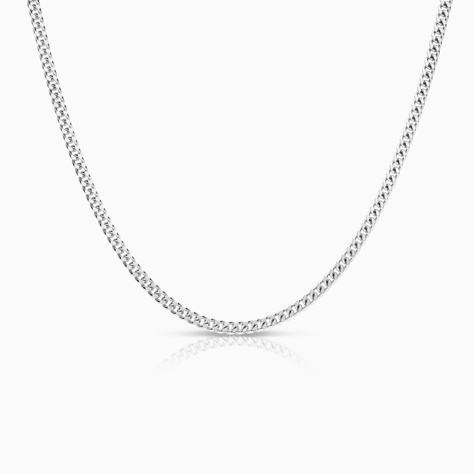 Curb Chain 24.77g 18K White Gold