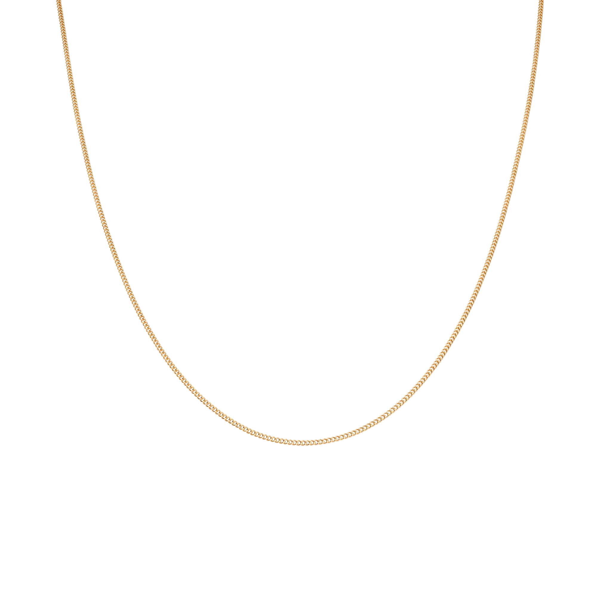 Curb chain 36cm 18K gold - Image 2