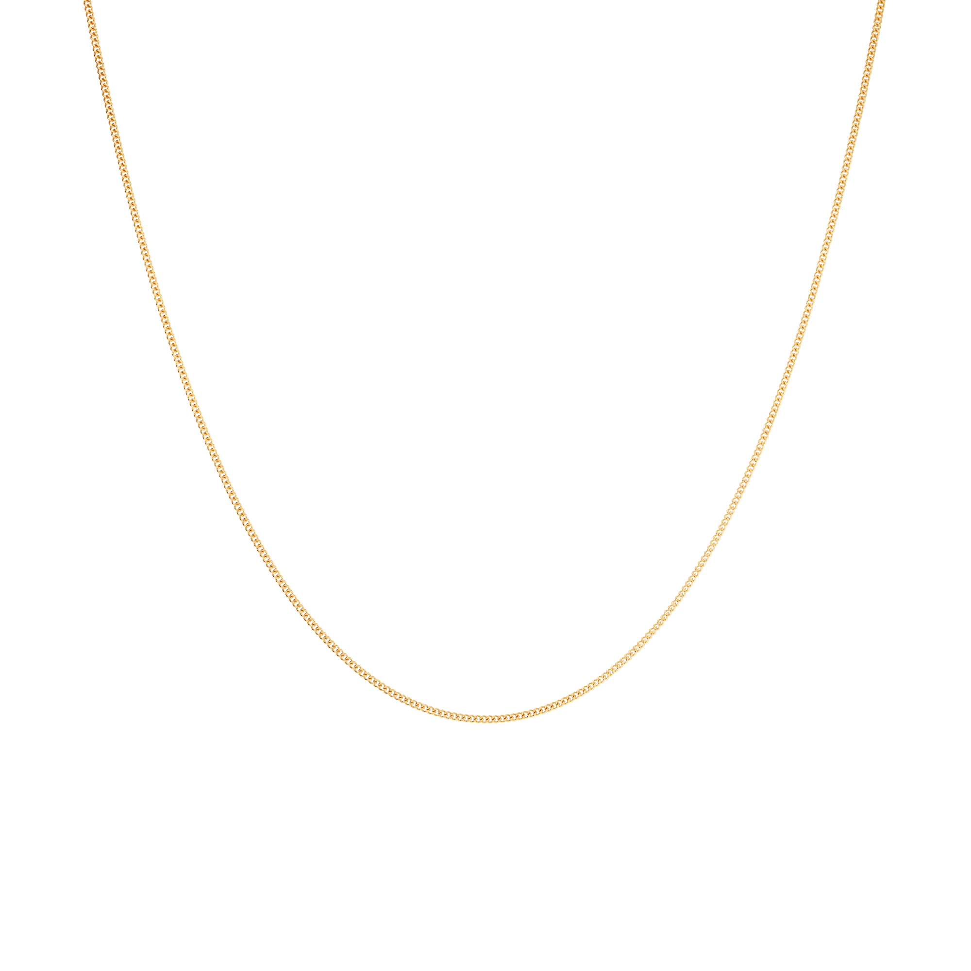 Curb chain 36cm 18K gold - Image 2