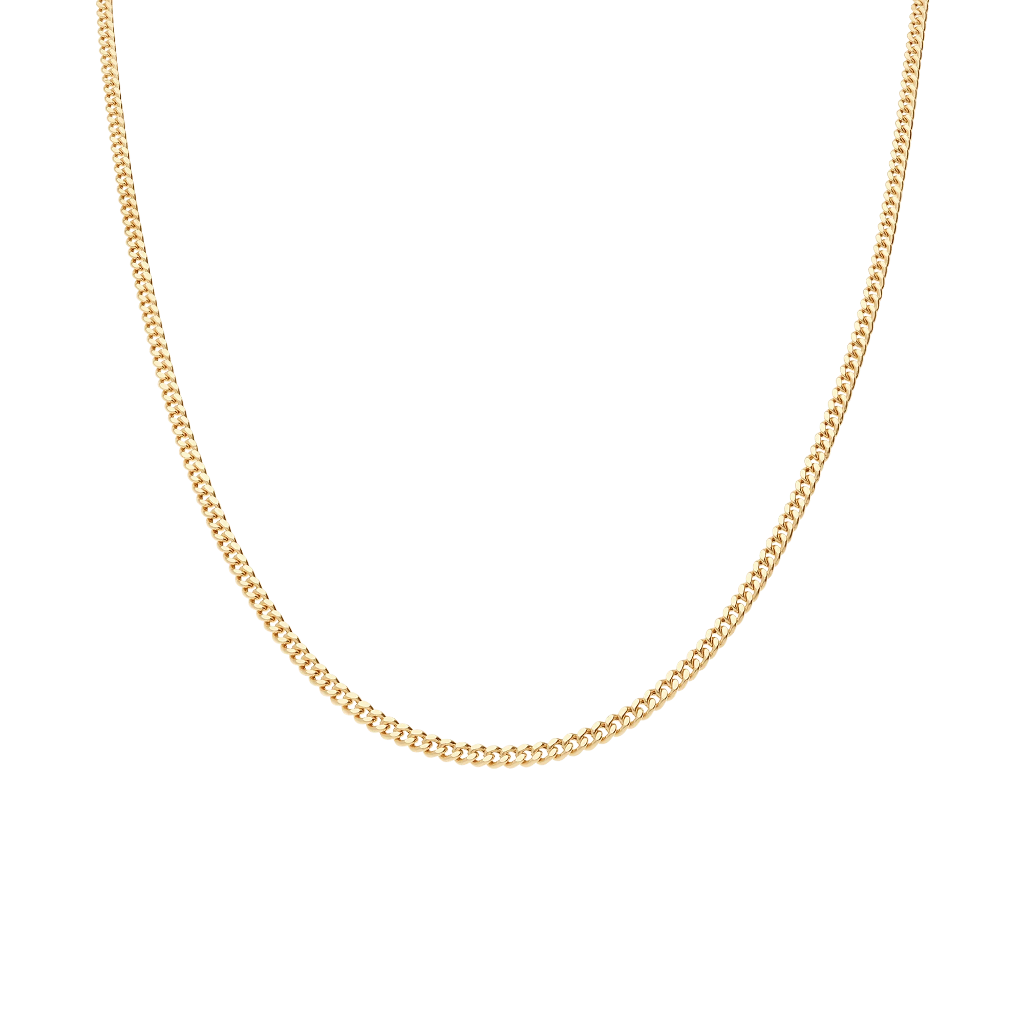 Curb chain 36cm 18K gold - Image 2