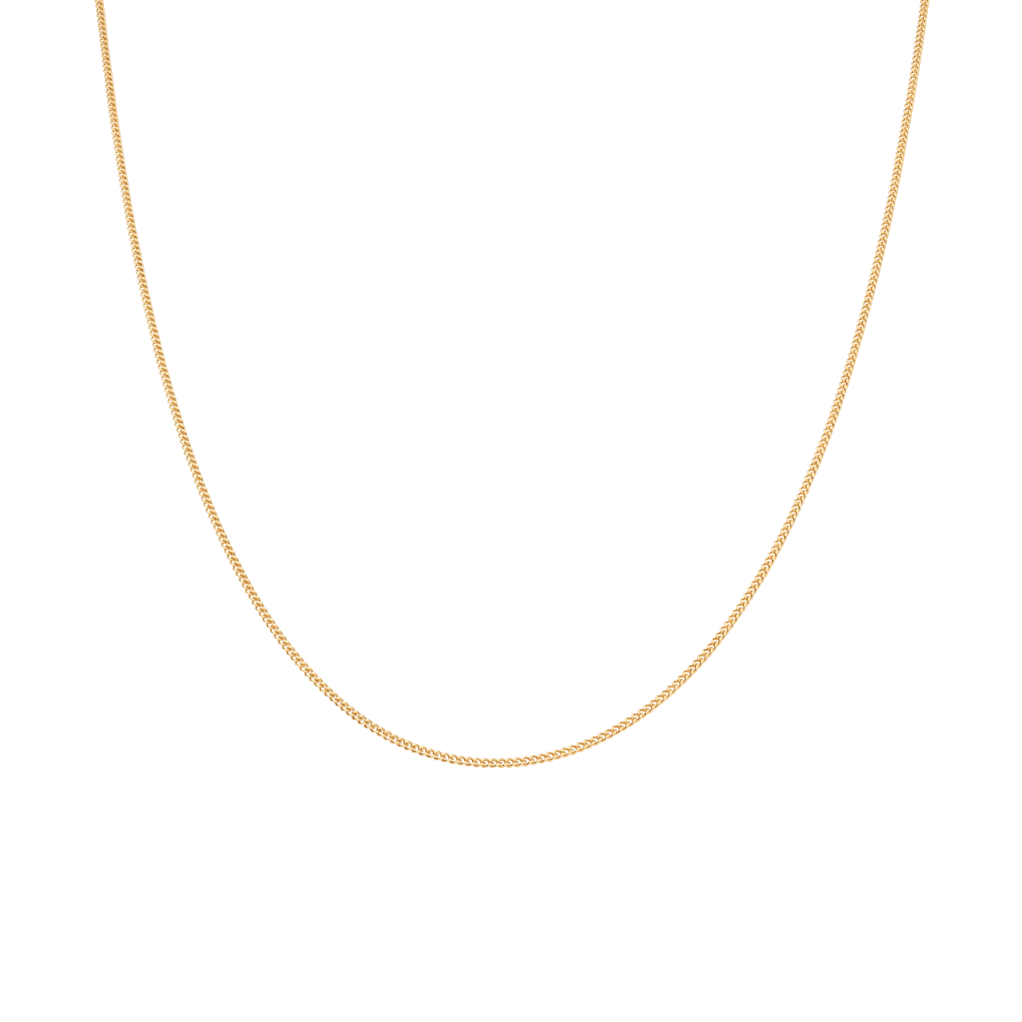 Curb chain 36cm 18K gold - Image 2