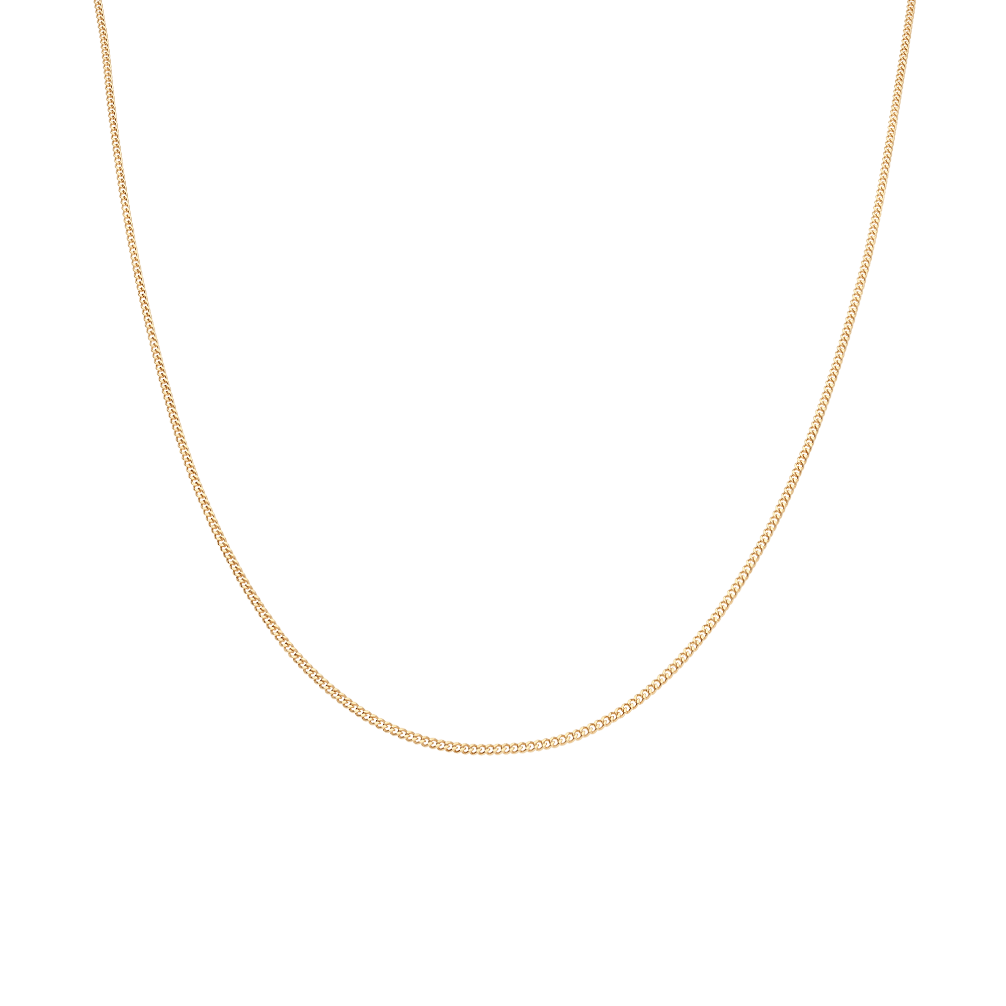 Curb chain 36cm 18K gold - Image 2