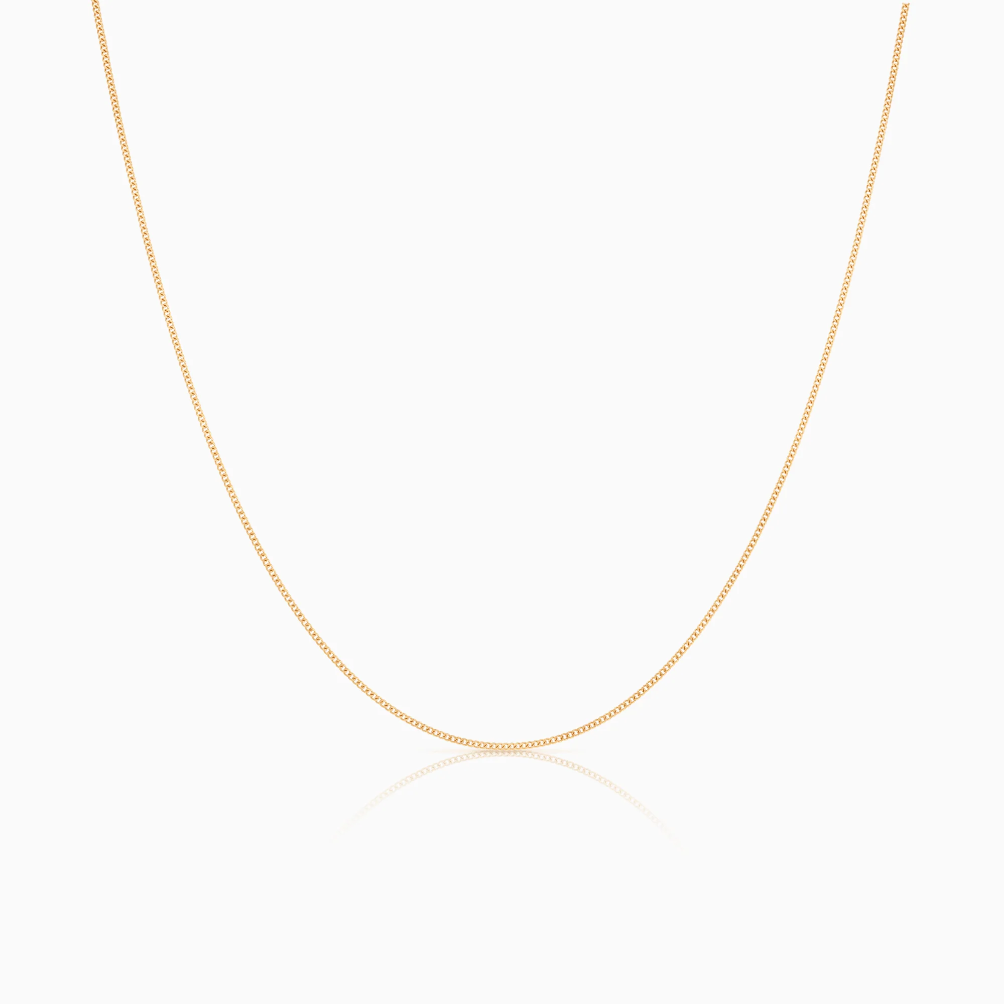 Curb chain 37.5cm 18K gold