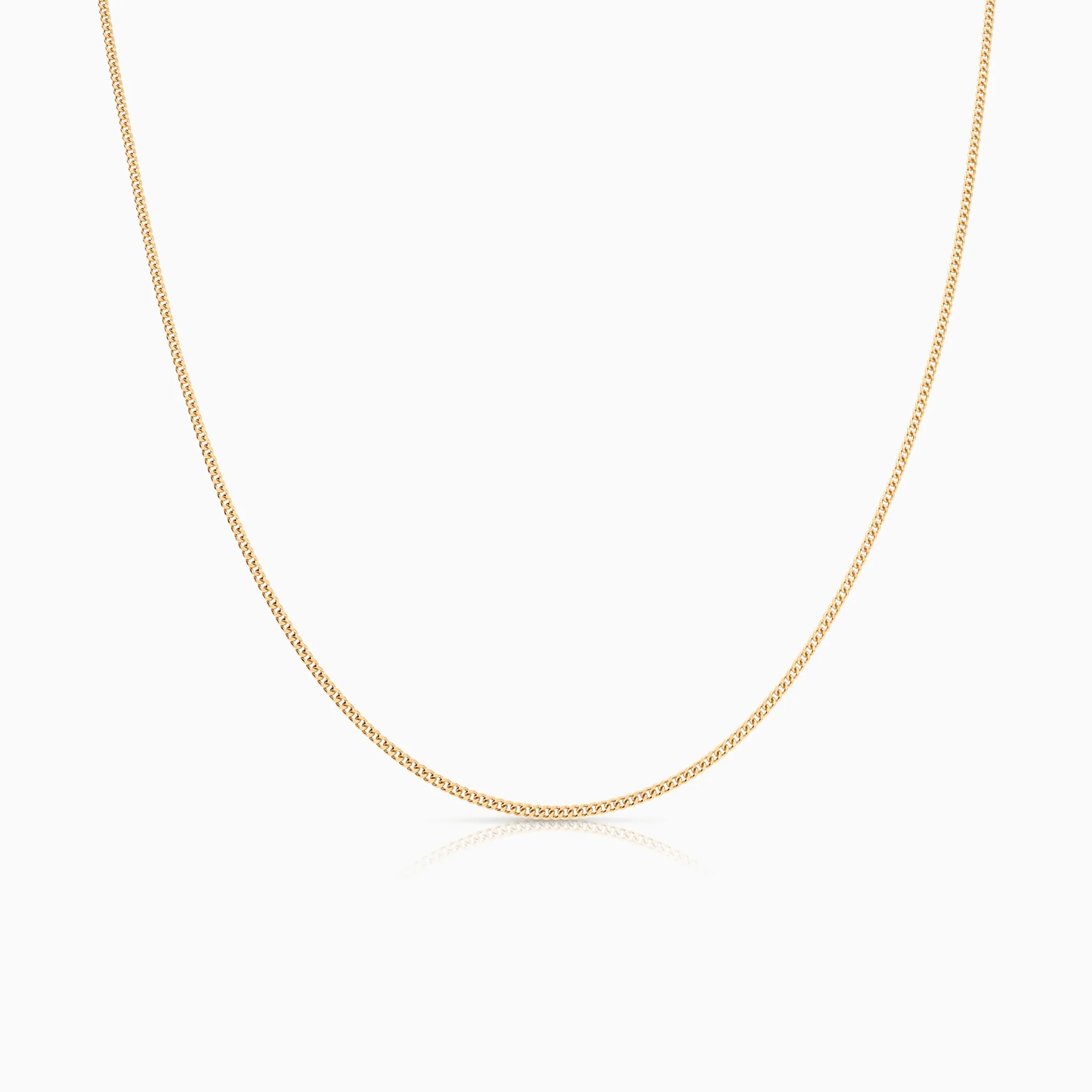 Curb chain 37cm 18K gold