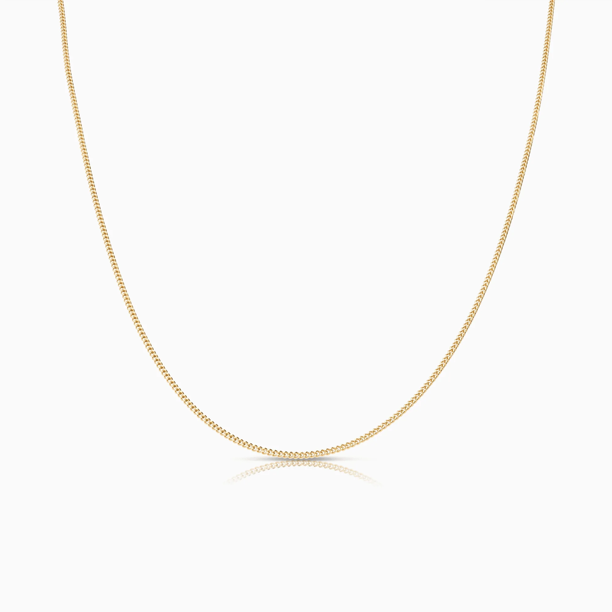 Curb chain 38.5cm 18K gold