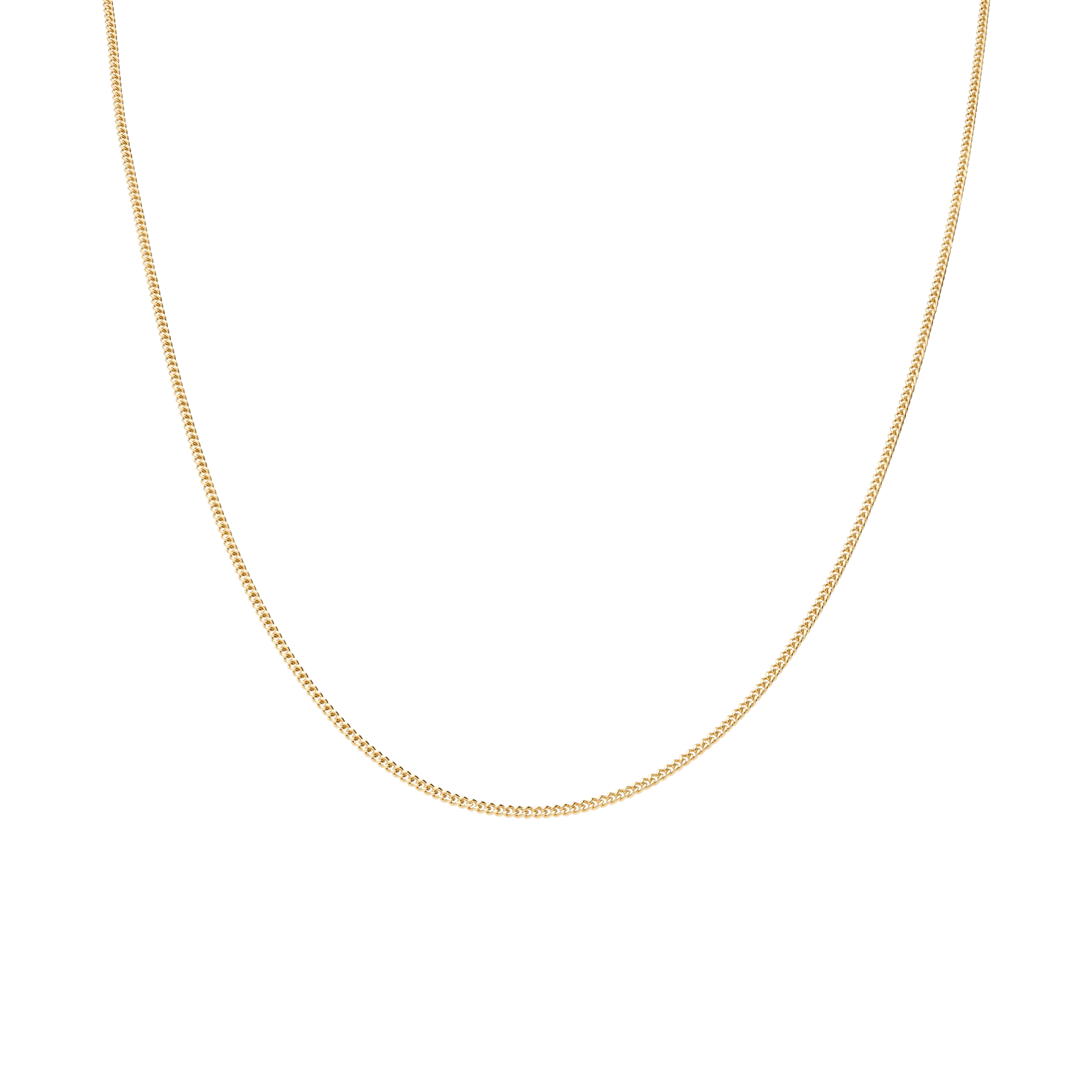 Curb chain 38.5cm 18K gold - Image 2