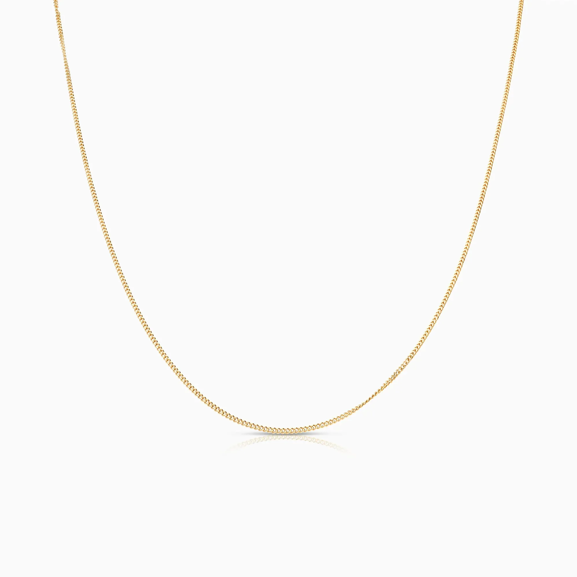 Curb chain 38.5cm 18K gold