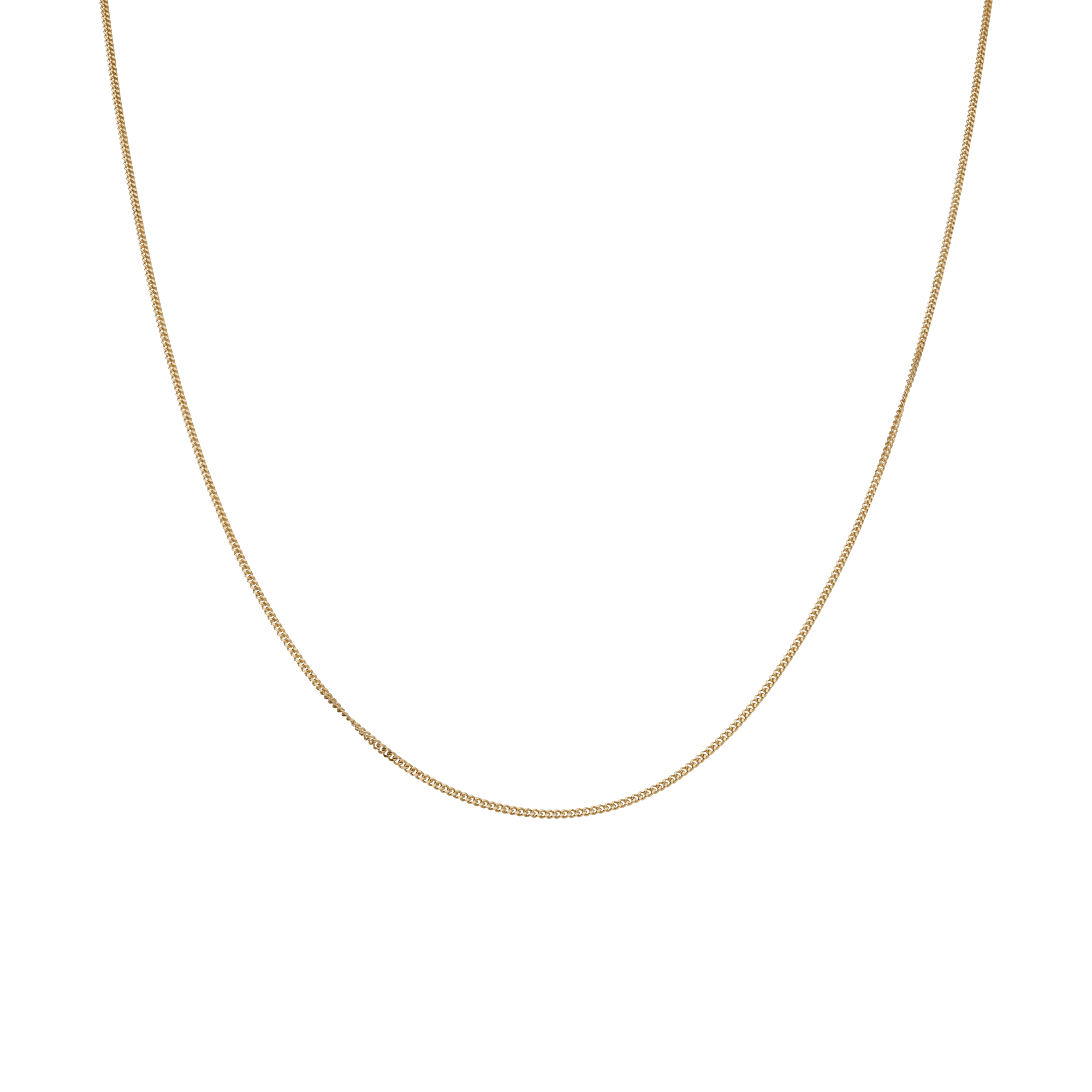 Curb Chain 38cm 18K Gold