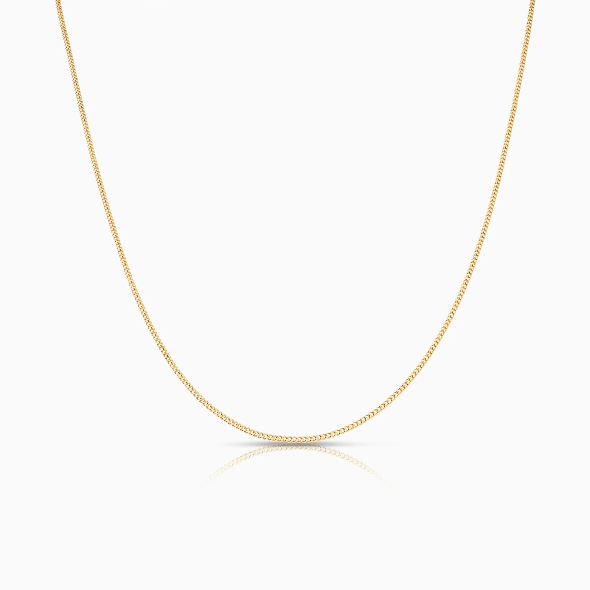 Curb Chain 38cm 18K Gold