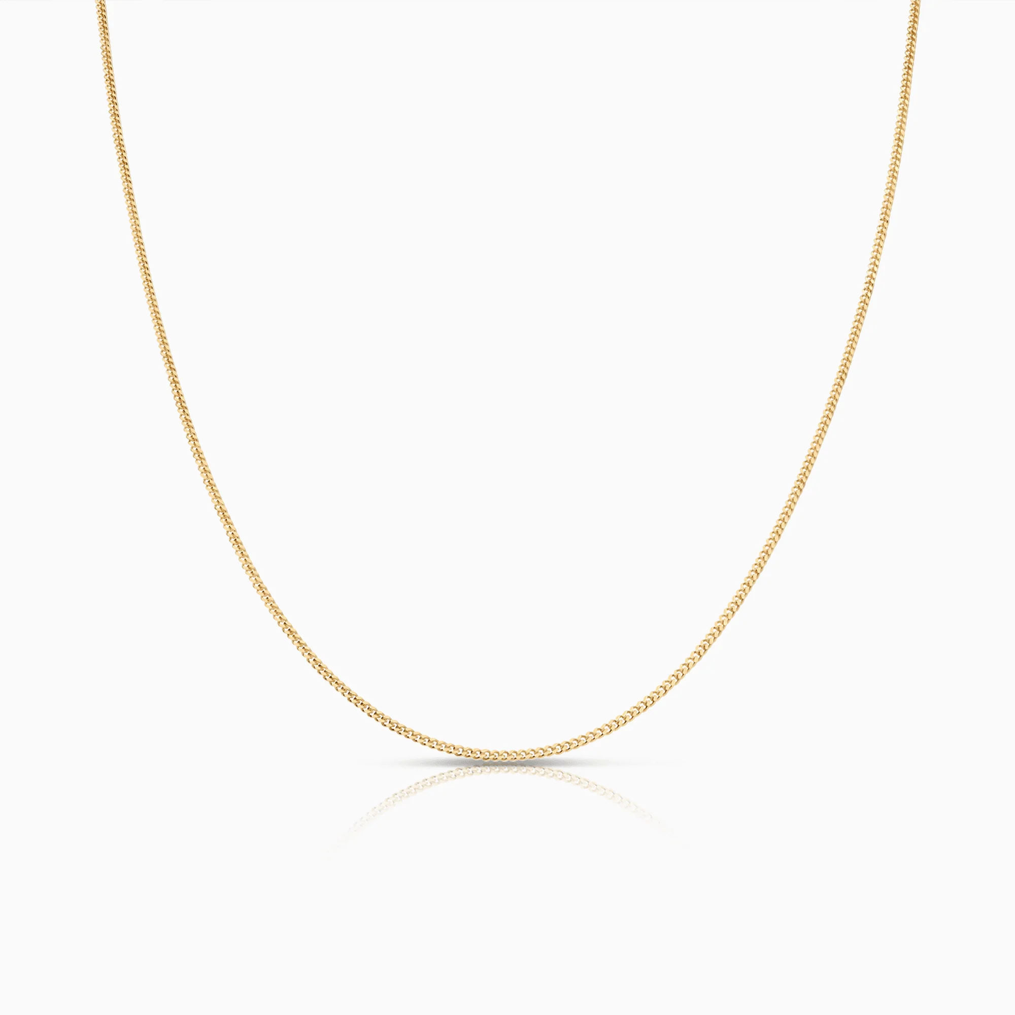 Curb Chain 38cm 18K Gold