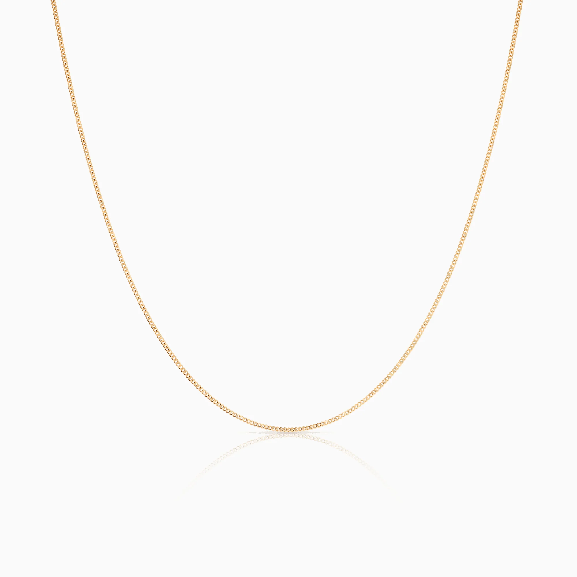 Curb Chain 38cm 18K Gold