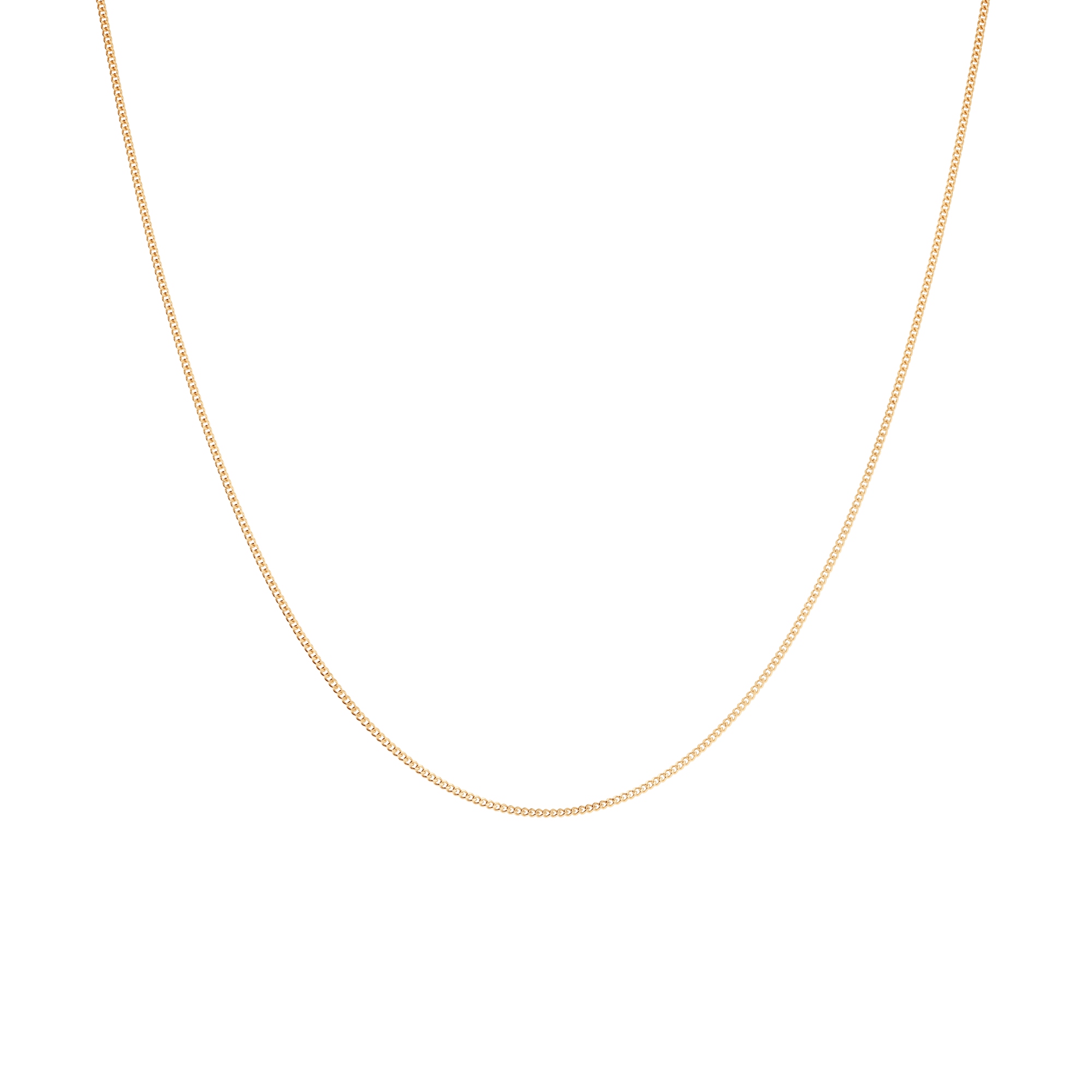 Curb Chain 38cm 18K Gold - Image 2