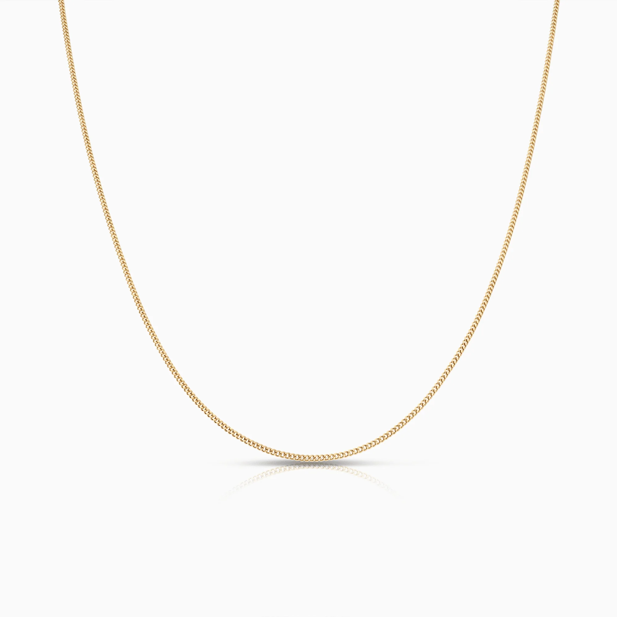 Curb Chain 38cm 18K Gold