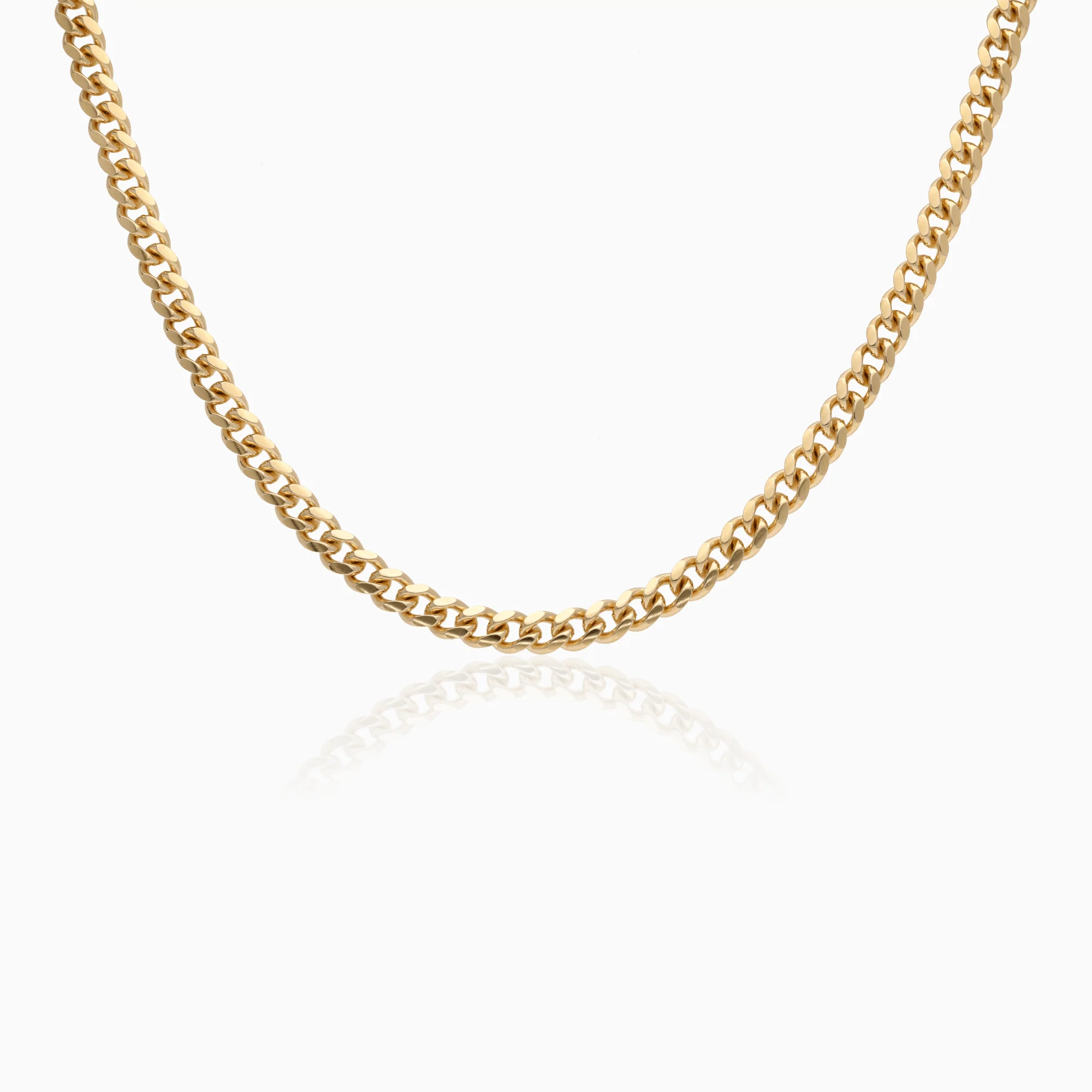 Curb chain 40.6g 18K gold