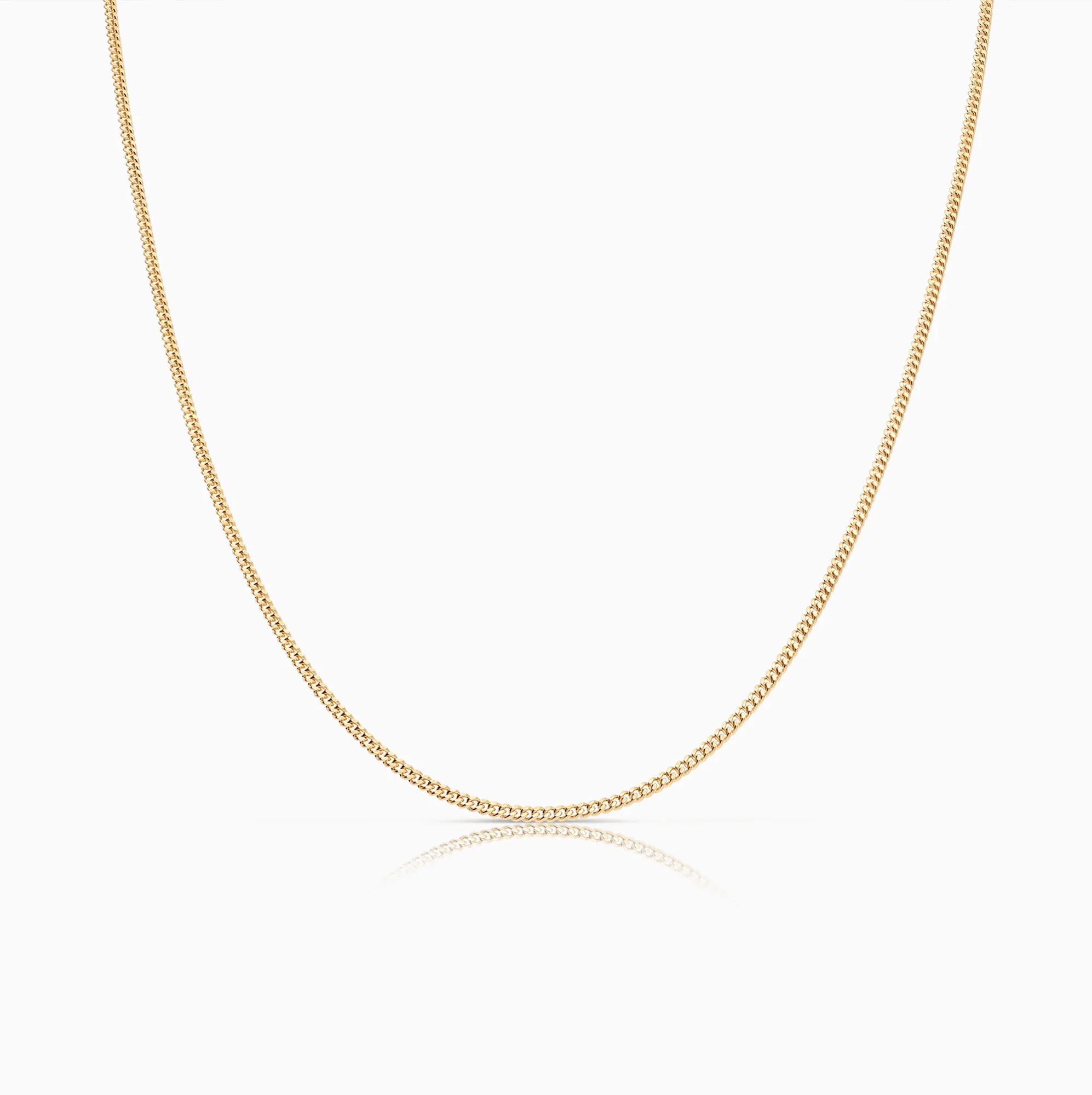 Curb chain 40cm 18K gold