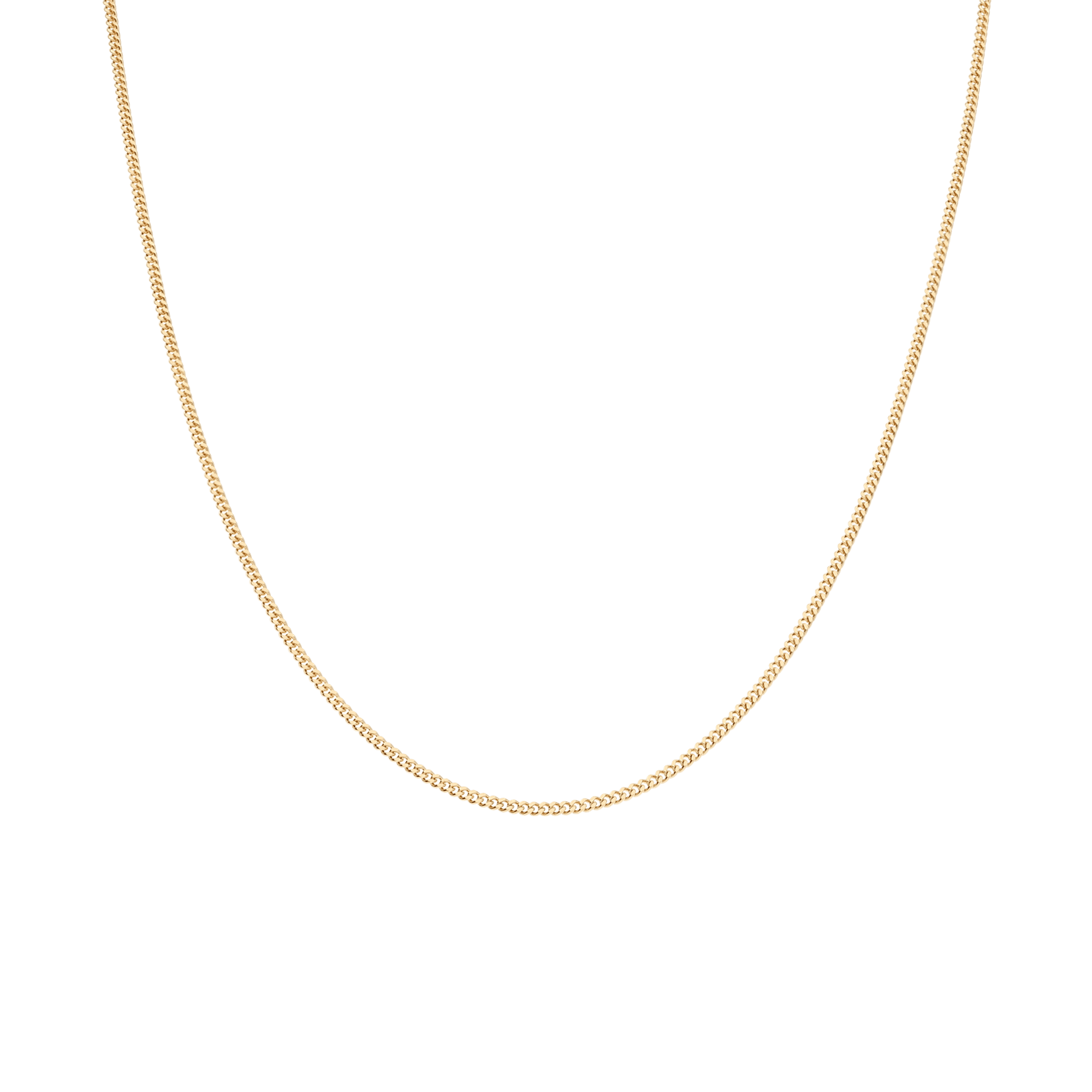 Curb chain 40cm 18K gold - Image 2
