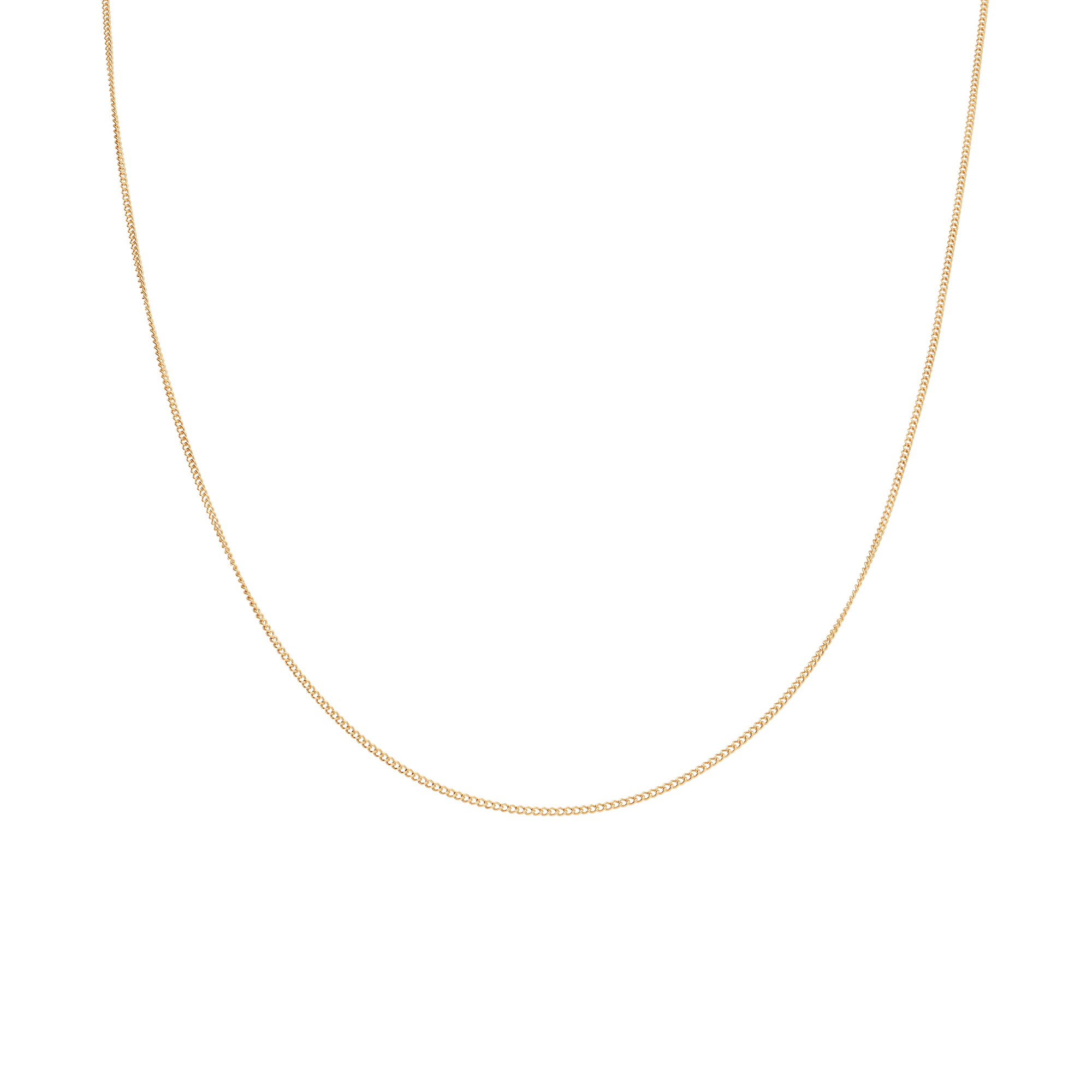 Curb chain 40cm 18K gold - Image 2