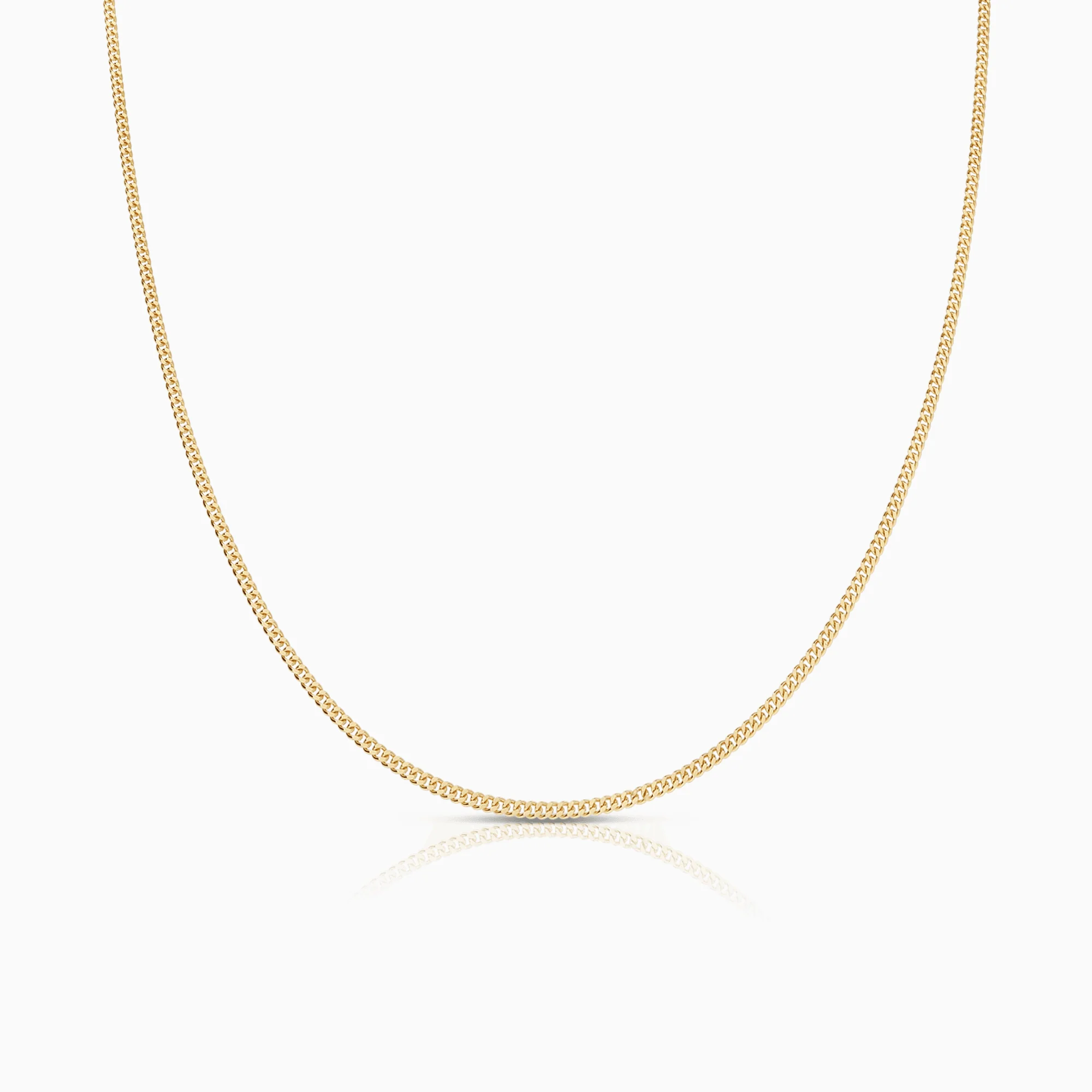 Curb chain 40cm 18K gold