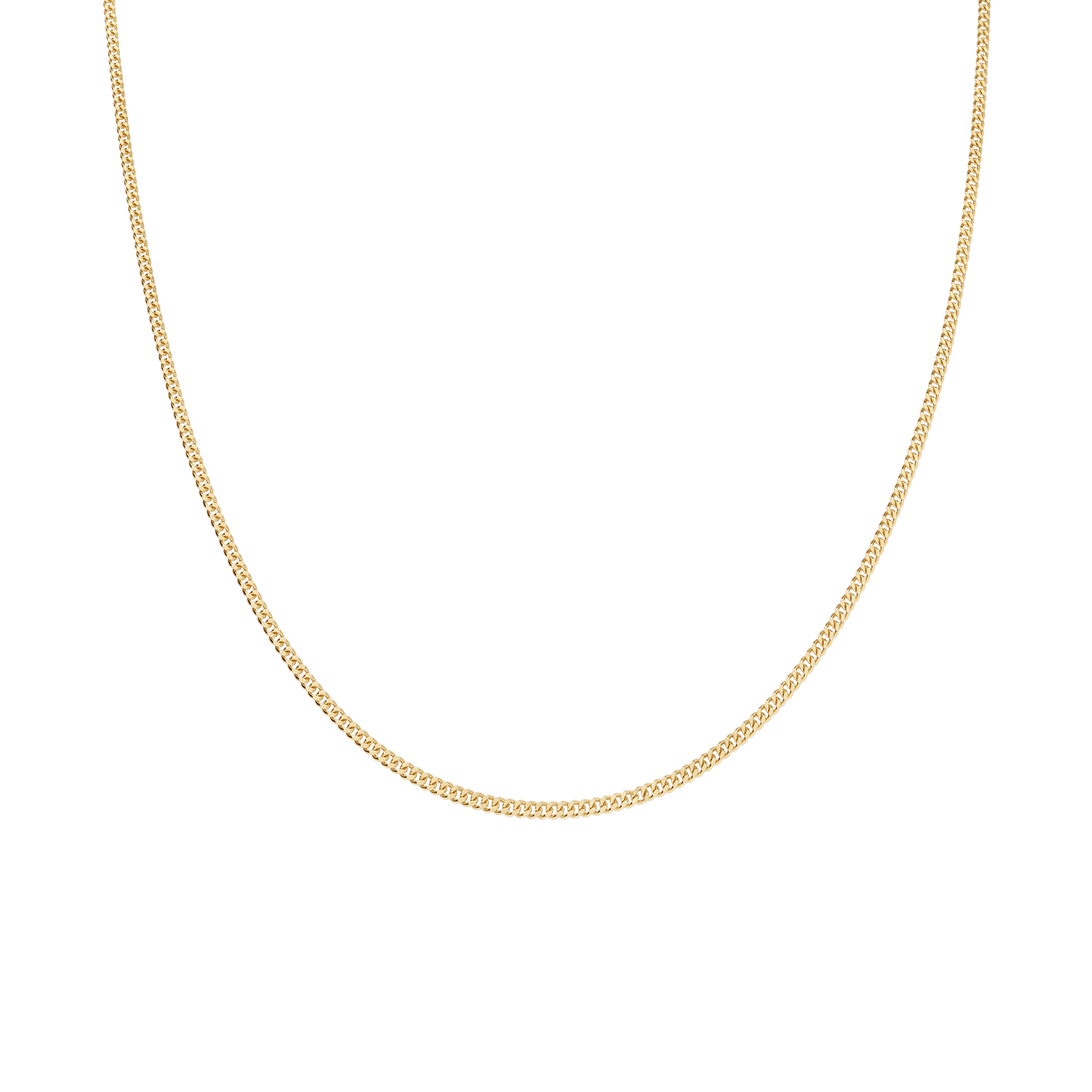 Curb chain 40cm 18K gold - Image 2