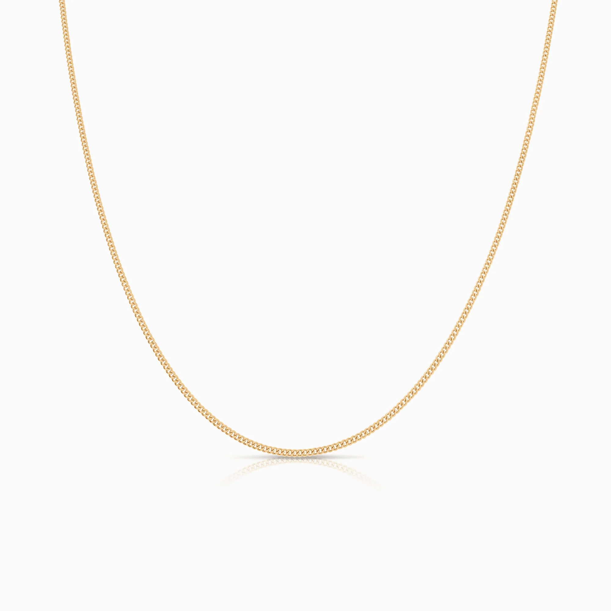 Curb chain 40cm 18K gold