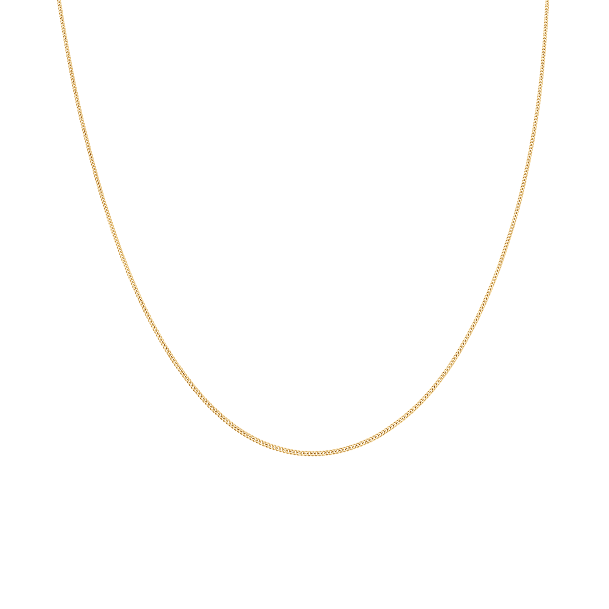 Curb chain 40cm 18K gold - Image 2