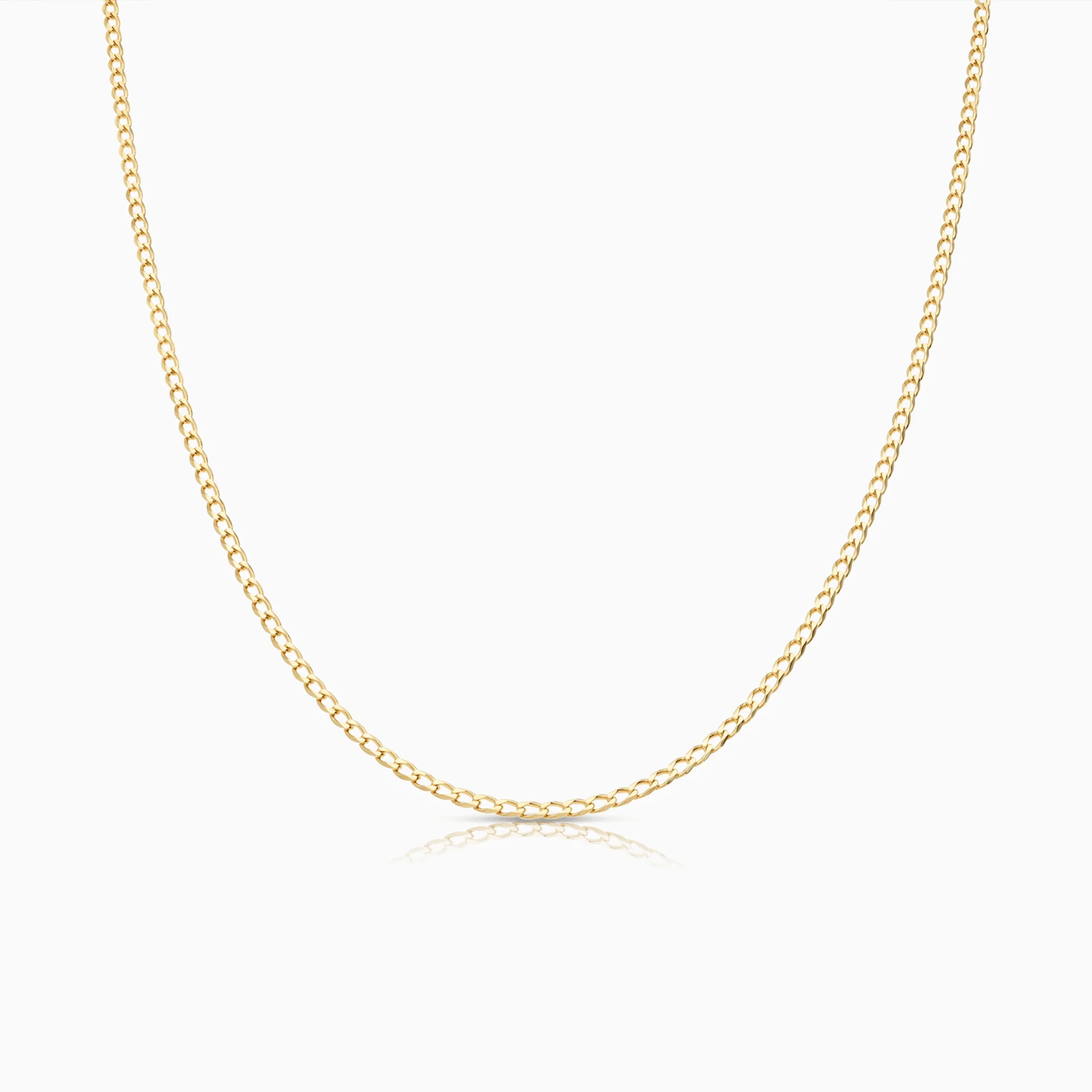 Curb chain 40cm 18K gold