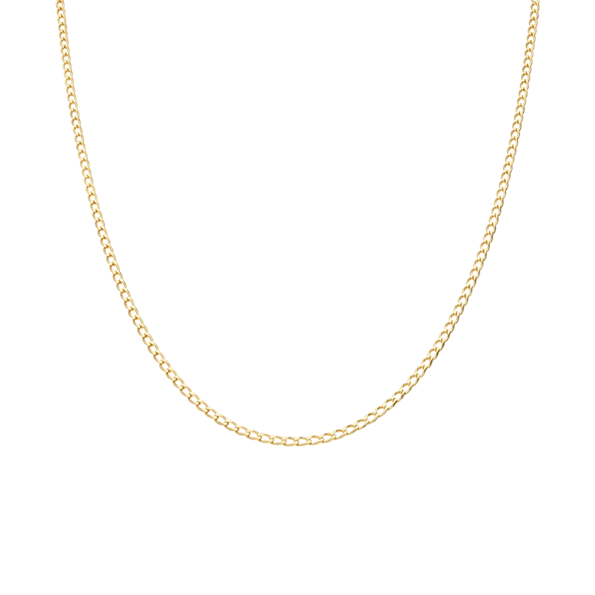 Curb chain 40cm 18K gold - Image 2