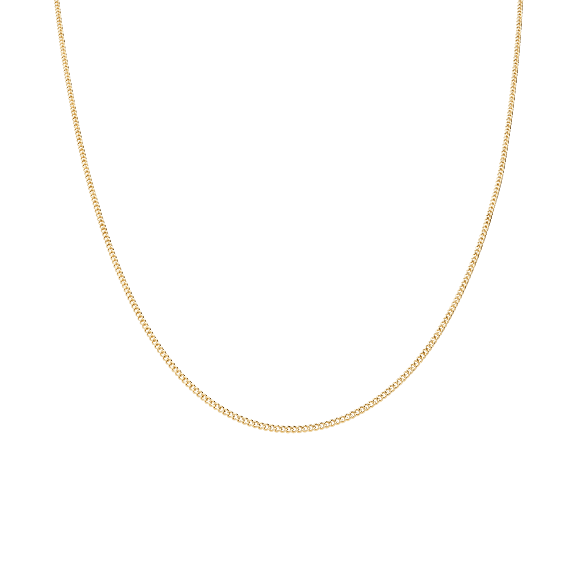 Curb chain 40cm 18K gold - Image 2