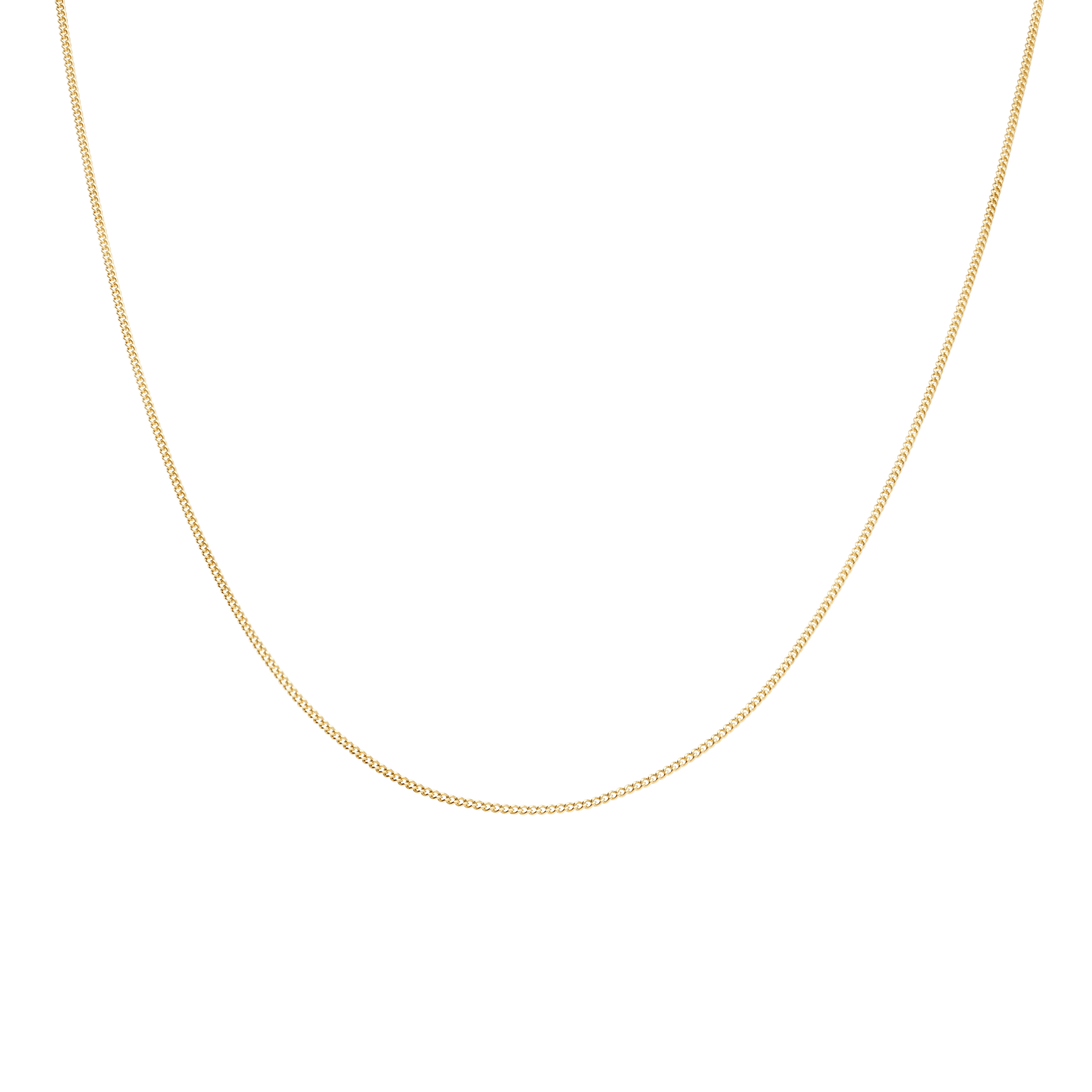 Curb chain 40cm 18K gold - Image 2