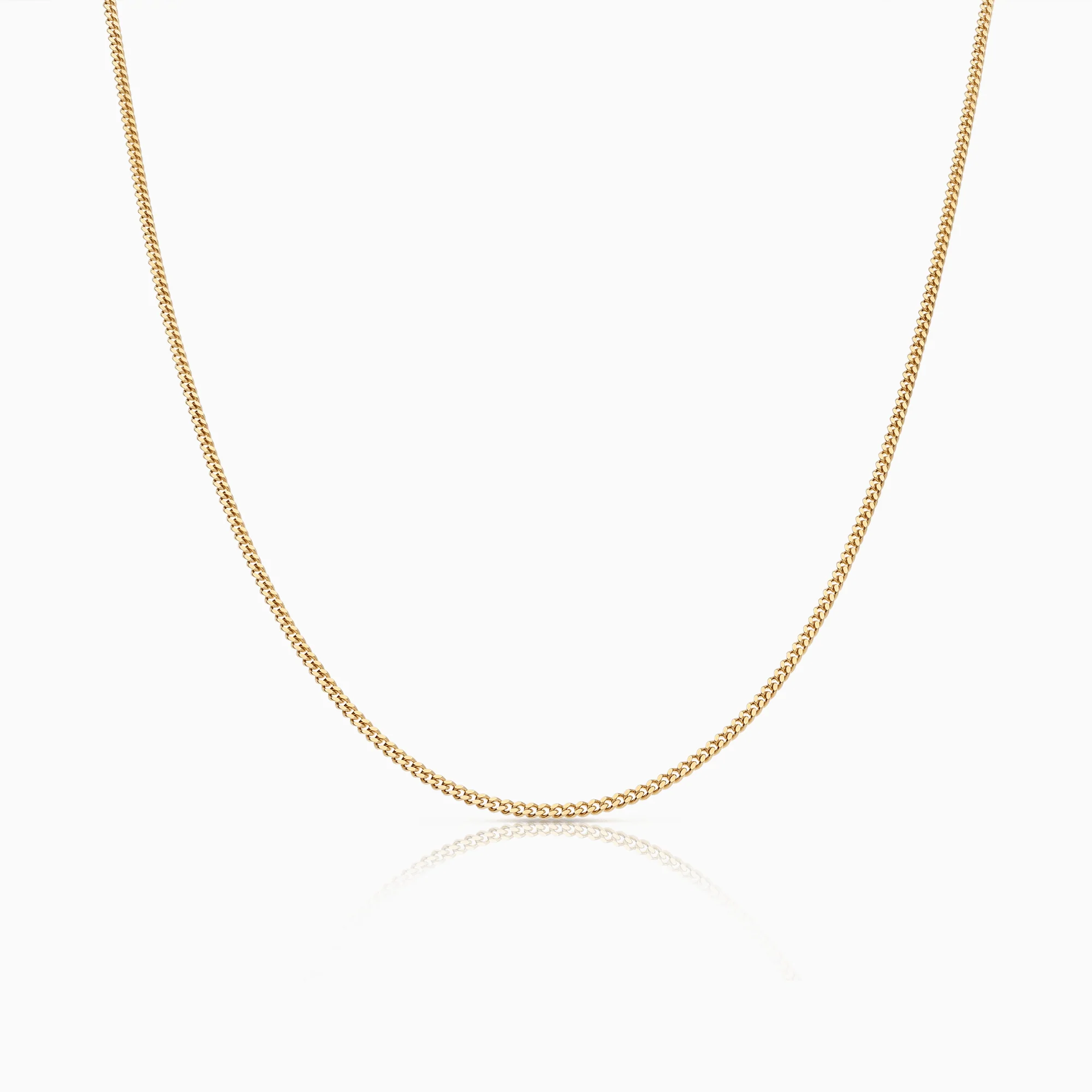 Curb chain 40cm 18K gold