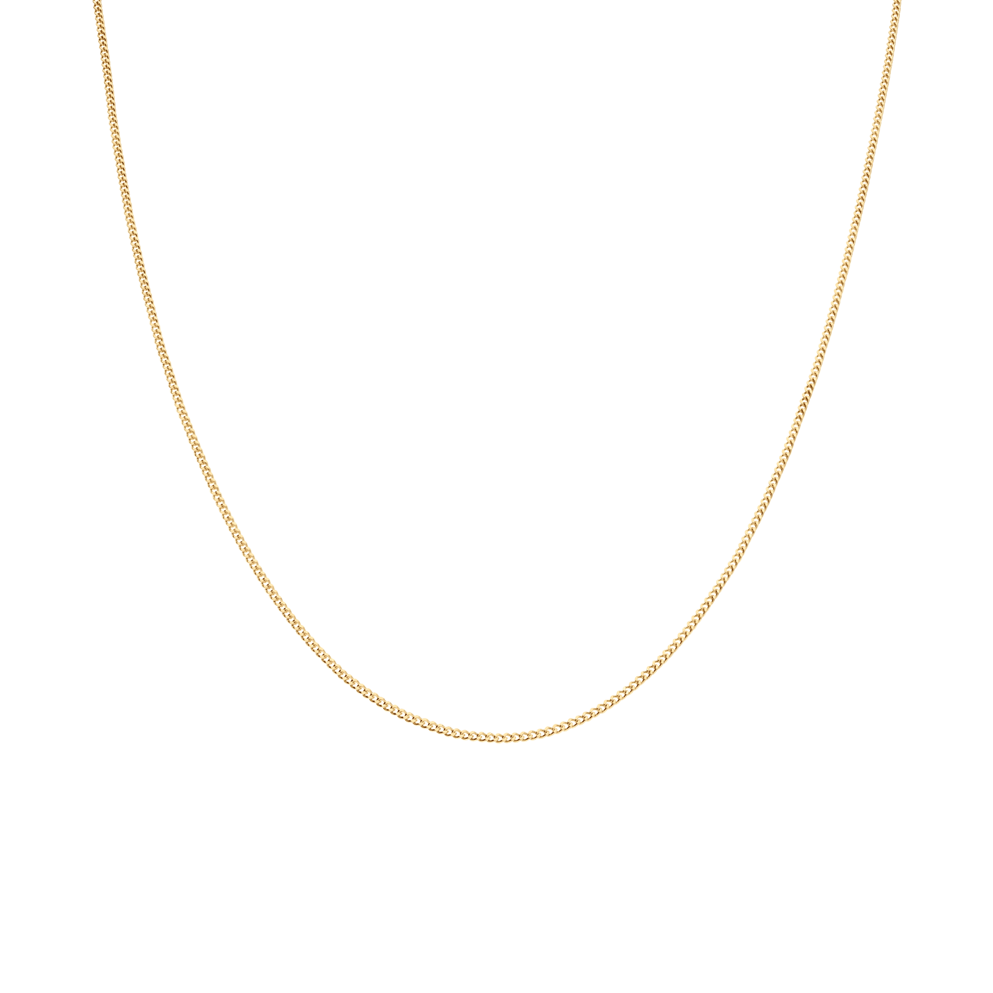 Curb chain 40cm 18K gold - Image 2