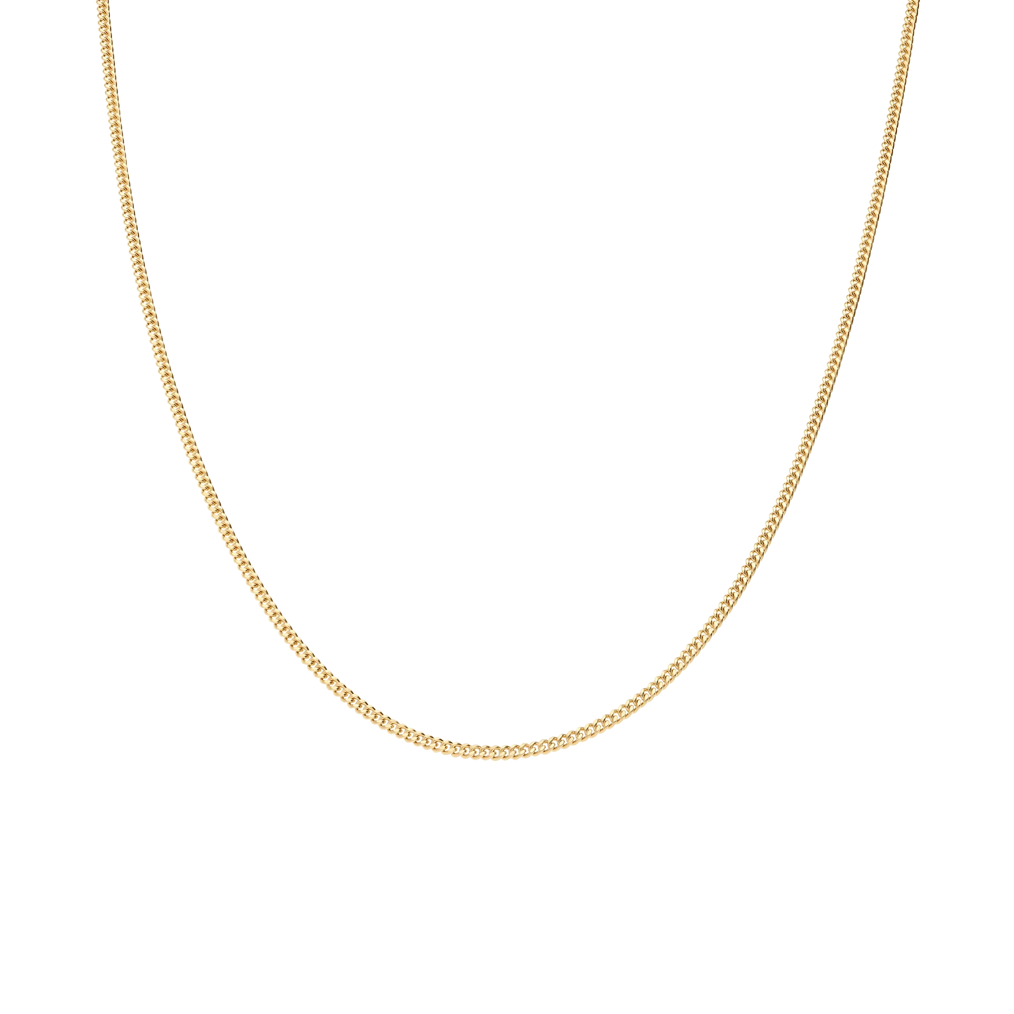 Curb chain 42.5cm 18K gold - Image 2