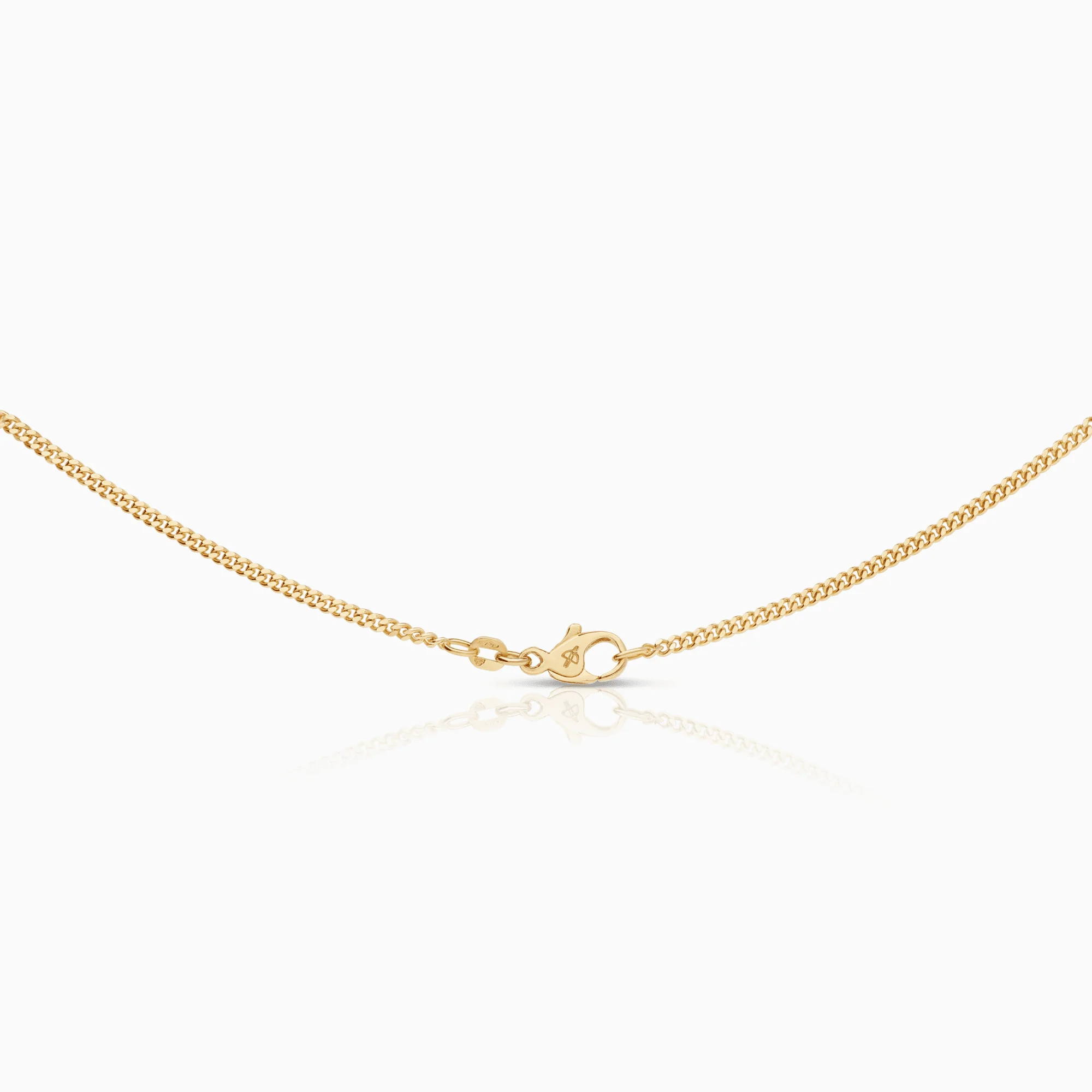 Curb chain 42.5cm 18K gold - Image 2