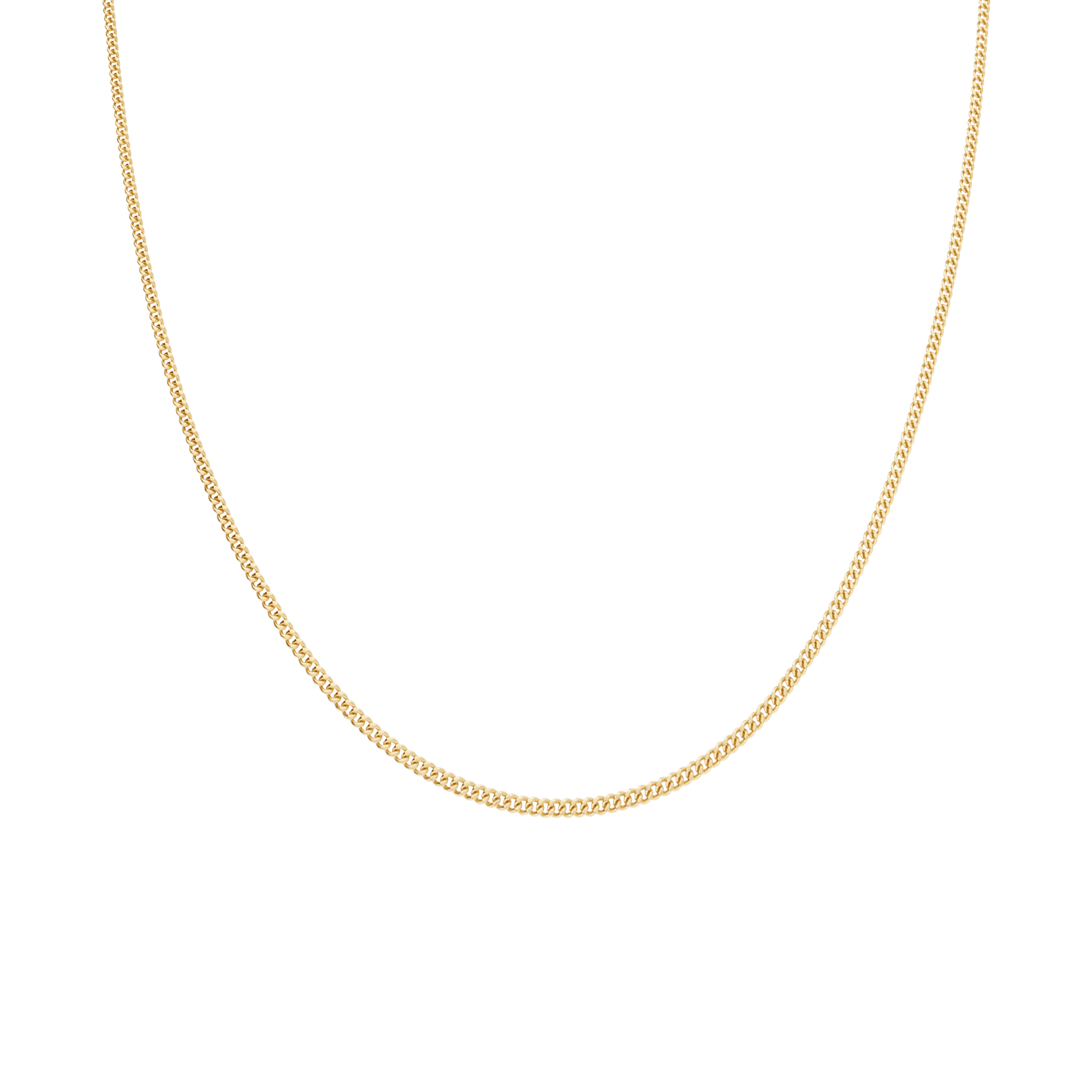 Curb chain 42.5cm 18K gold - Image 2