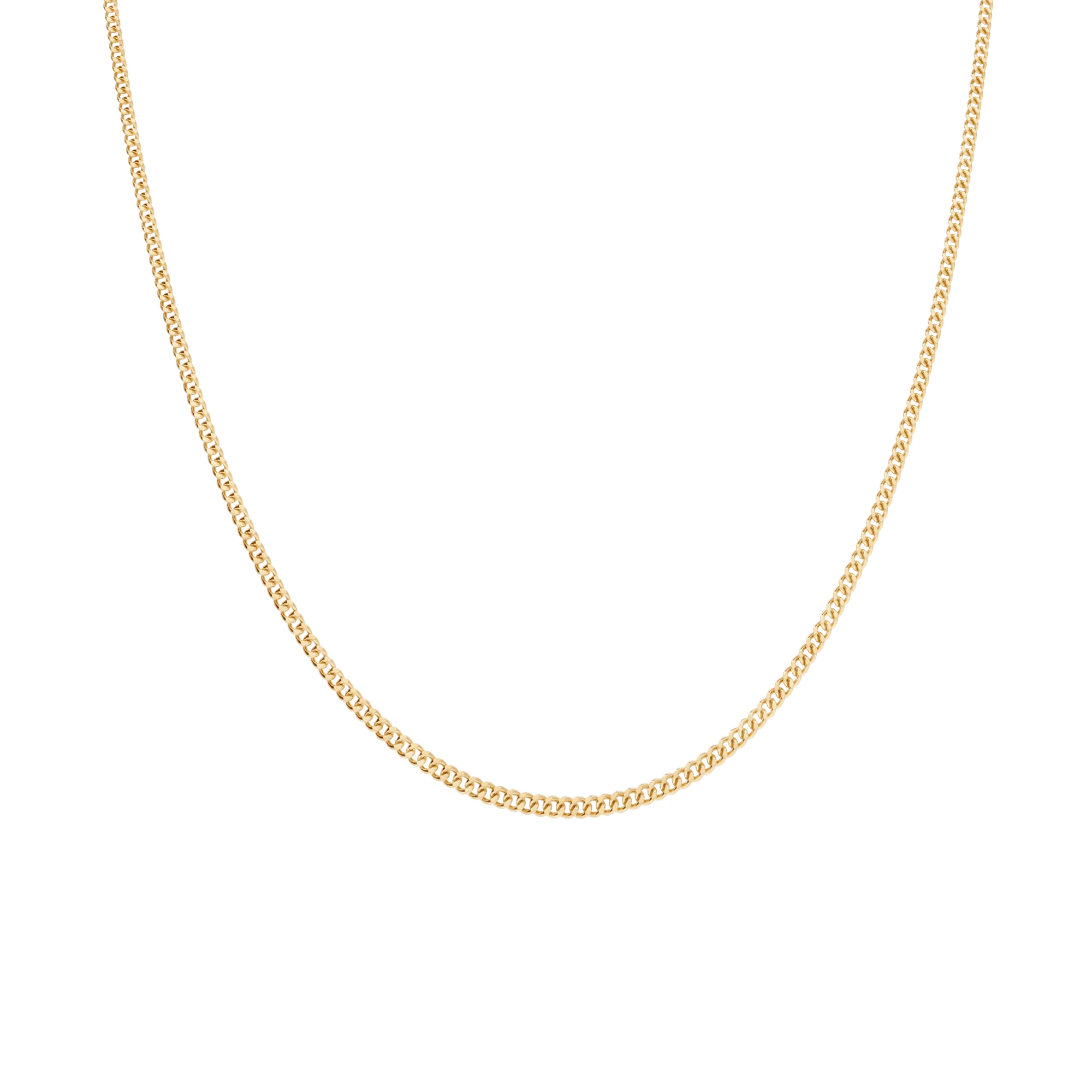 Curb chain 42.5cm 18K gold - Image 2