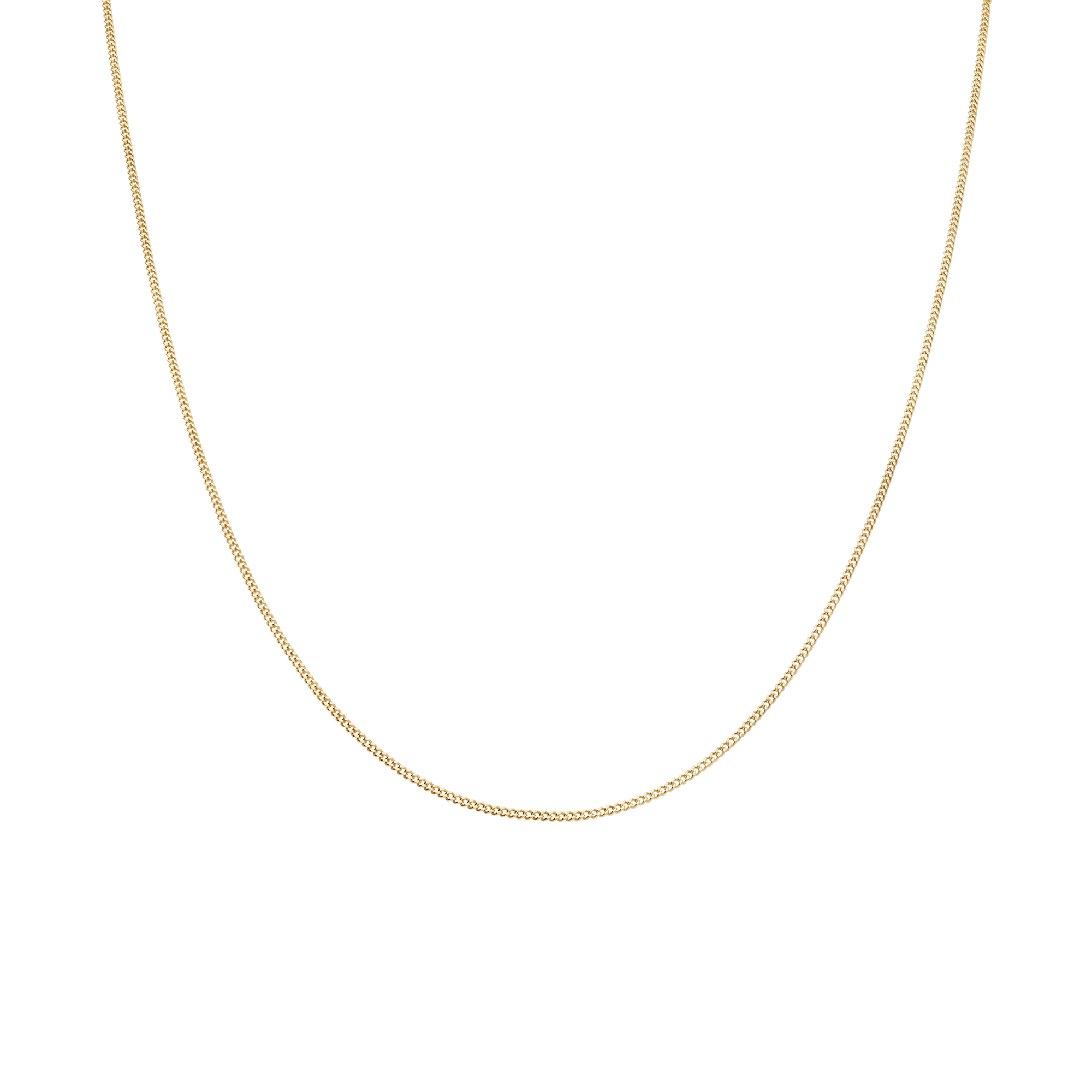 Curb chain 42cm 18K gold - Image 2